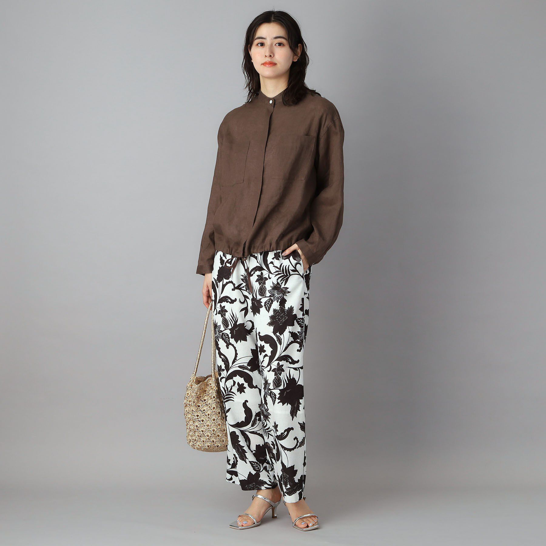 DRESSTERIOR「ボタニカルプリント イージーワイドパンツ」|その他|