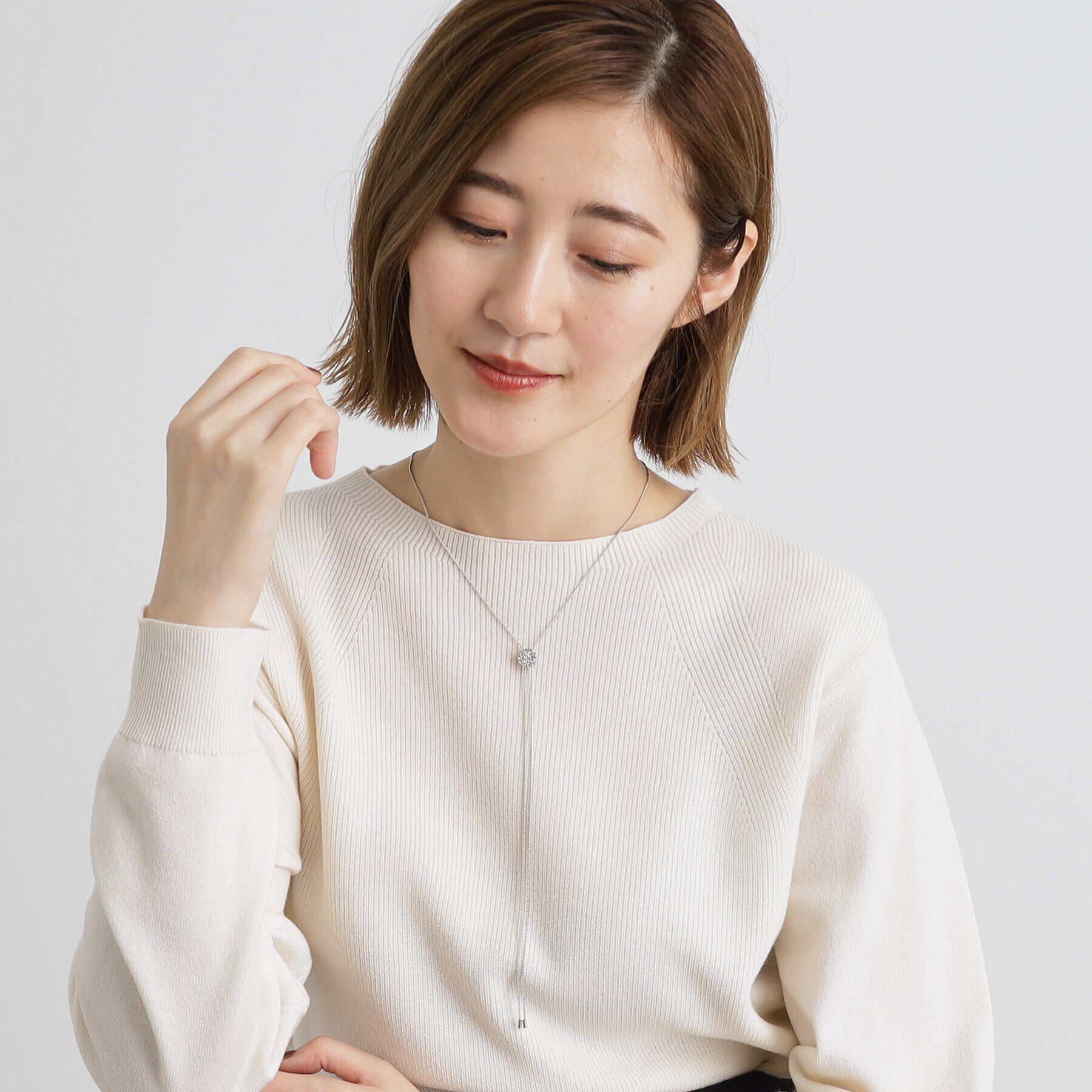 grove「きらきらビジュースライドネックレス【入卒対応可】」|ネックレス|