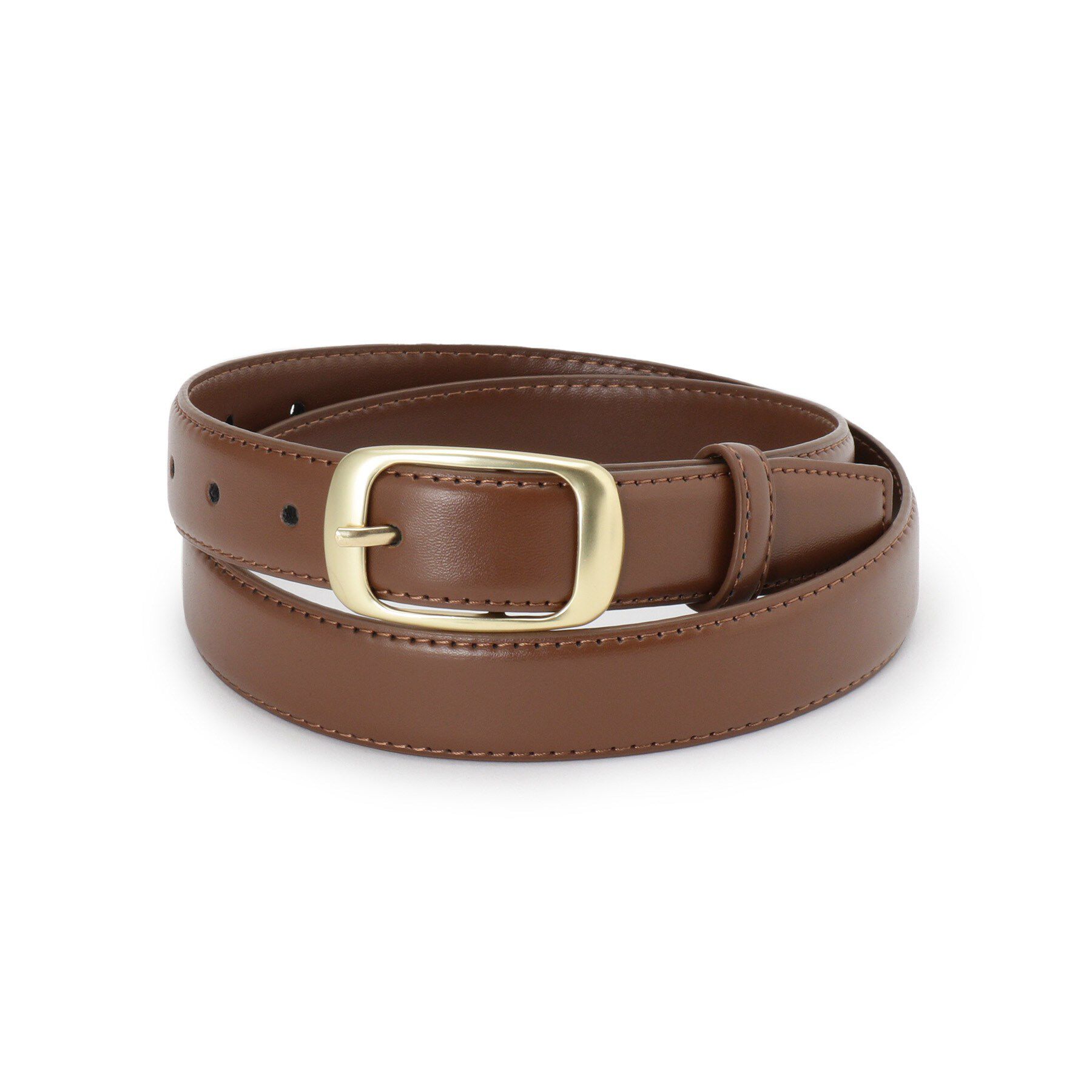 grove「メタルバックル中太ベルト」|ベルト|ブラウン(043)