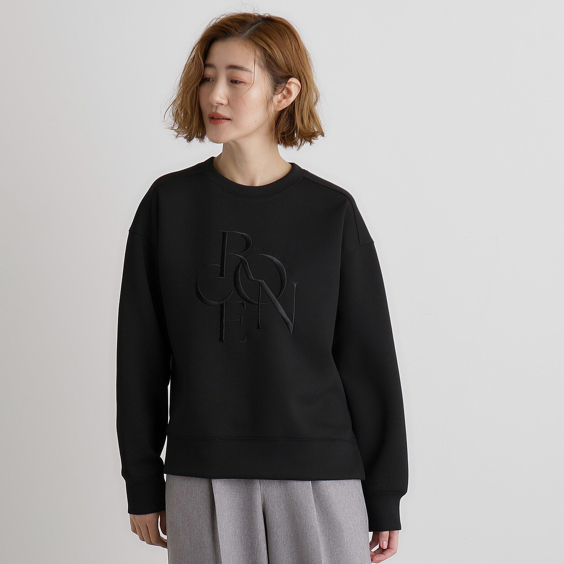 grove「サークルロゴ刺繍ダンボールスエット」|パーカー|