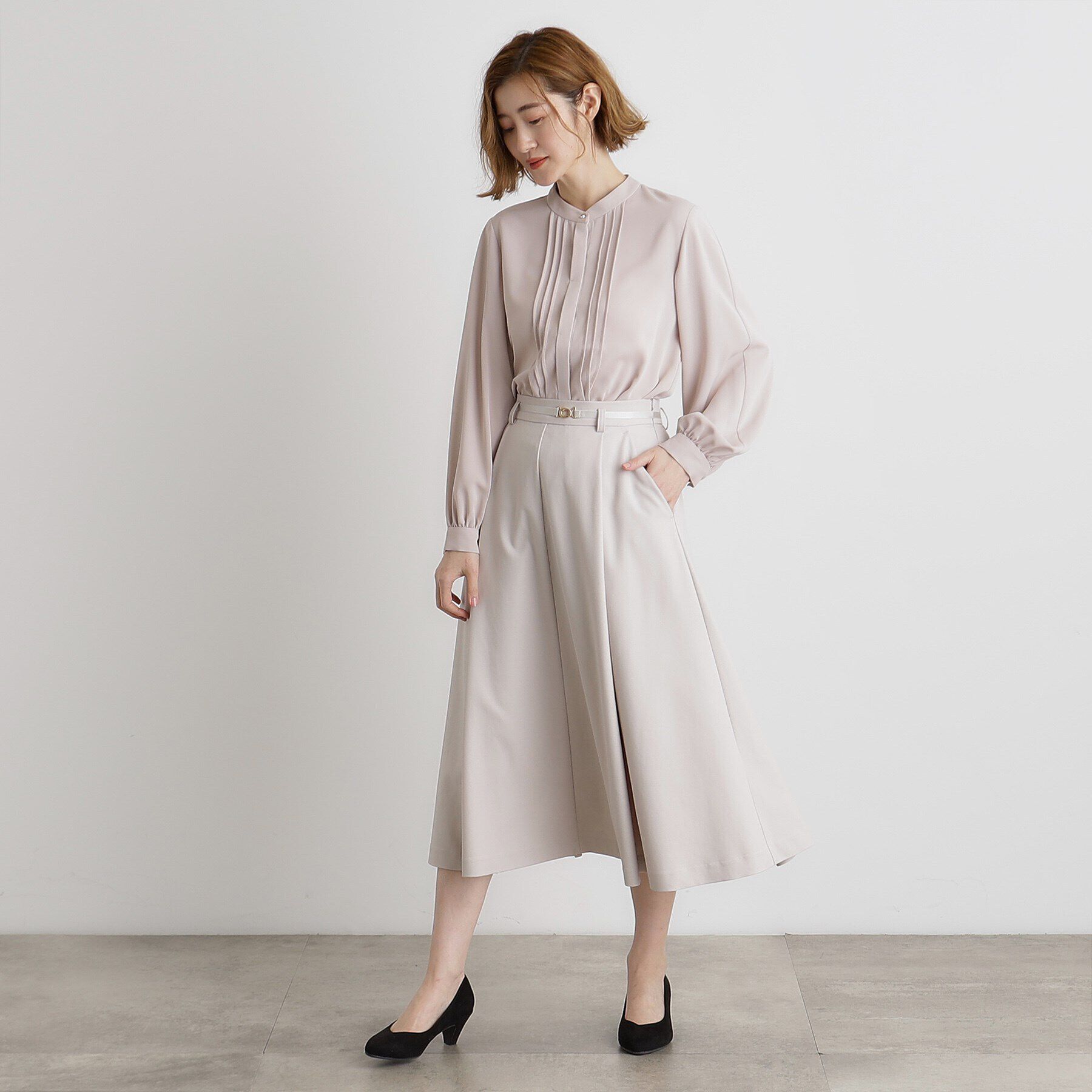 grove「2WAYタックスリーブブラウス」|シャツ・ブラウス|