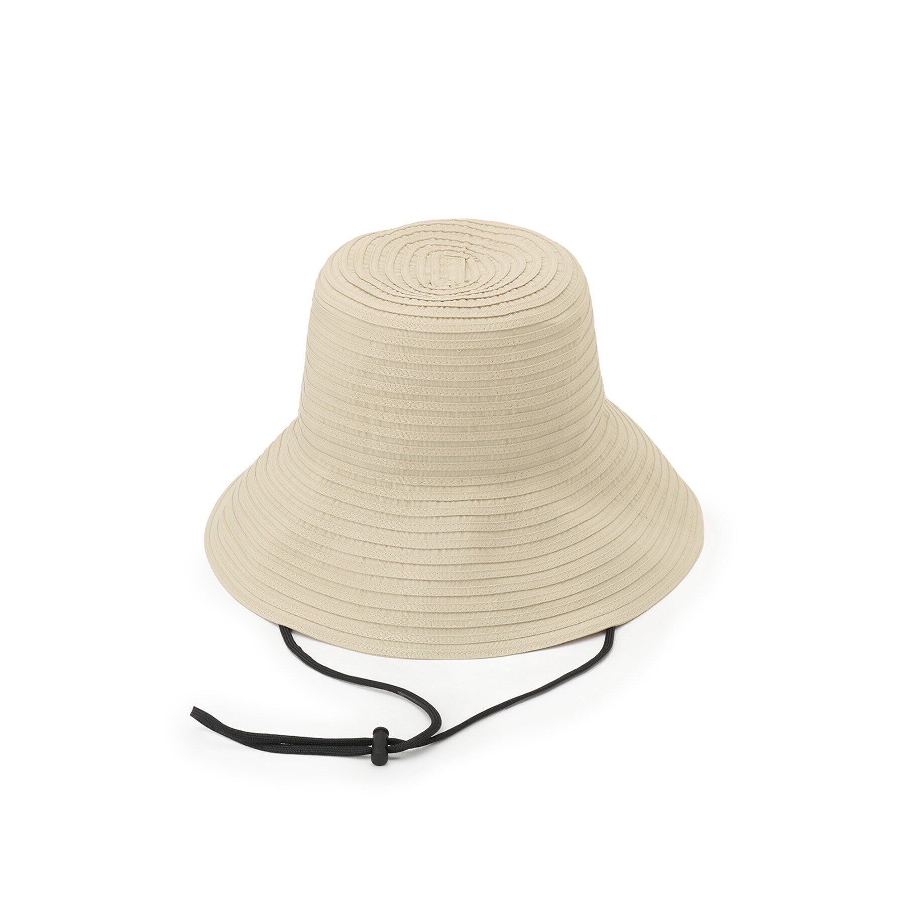 grove「【手洗い可・UVカット・あご紐付】グログランハット」|ハット|ライトベージュ(05
