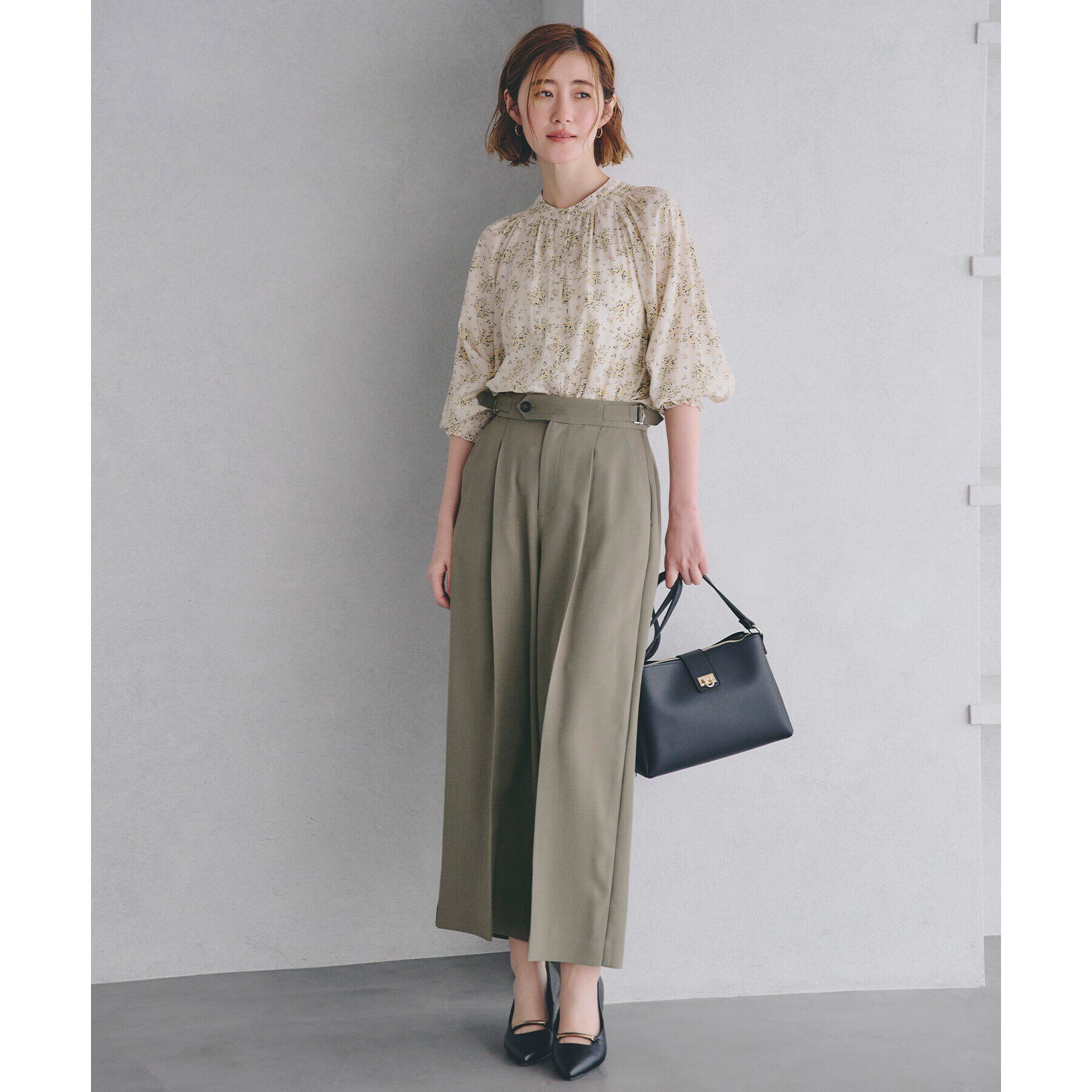 grove「【デイリーから特別な日まで】華やかさを纏うヴィンテージサテンブラウス」|シャツ・ブラウス|