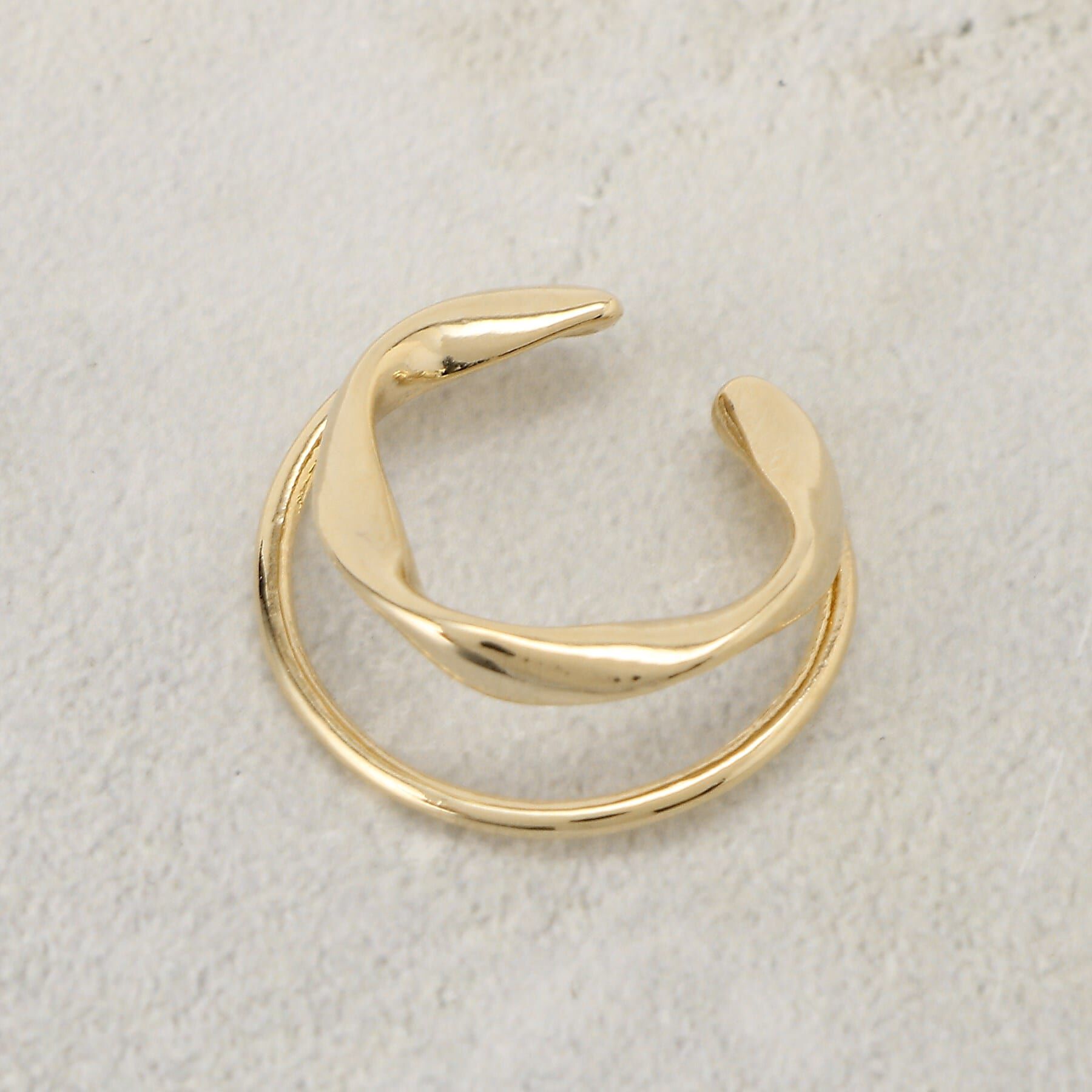 grove「ダブルメタルラインイヤカフ」|イヤリング|