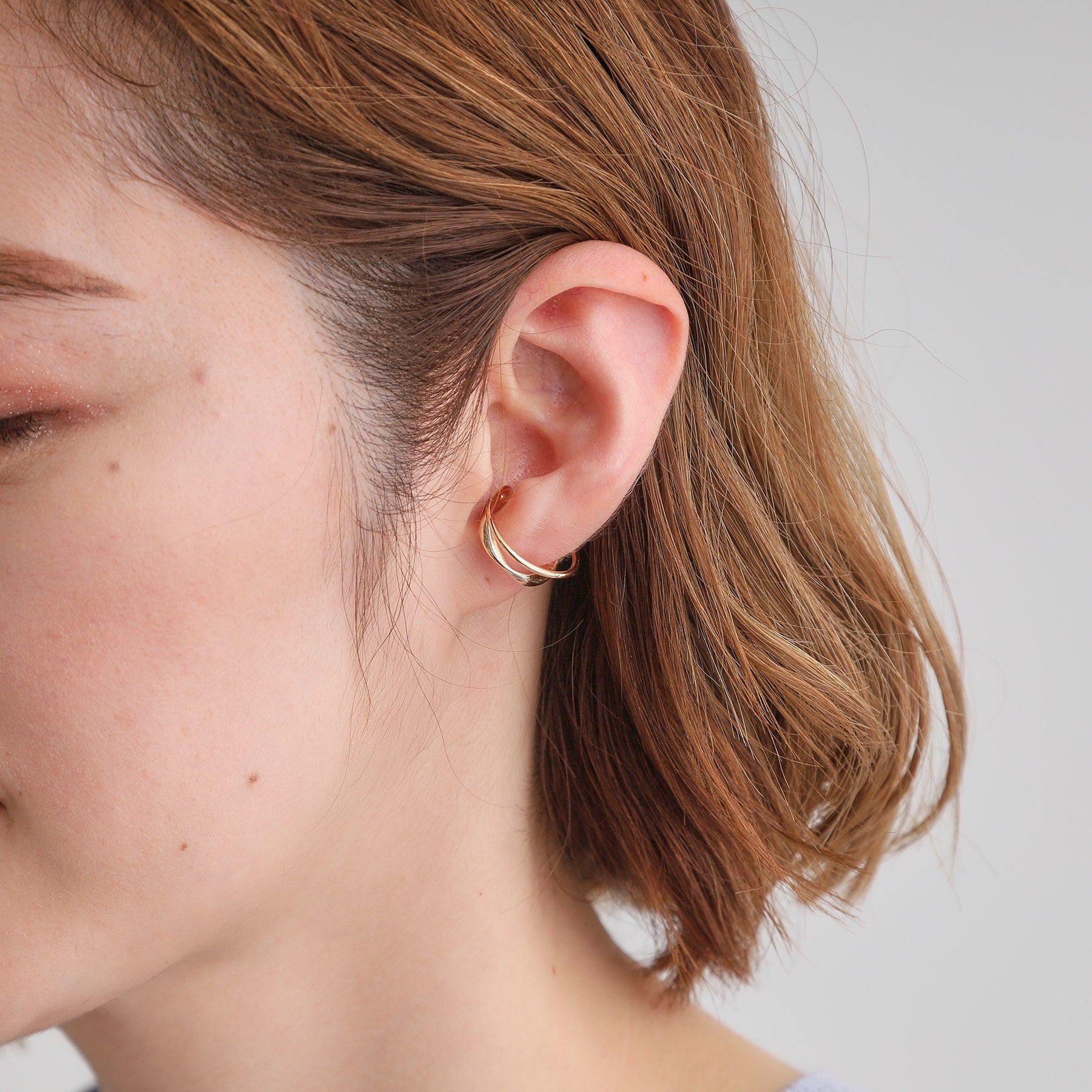 grove「ダブルメタルラインイヤカフ」|イヤリング|