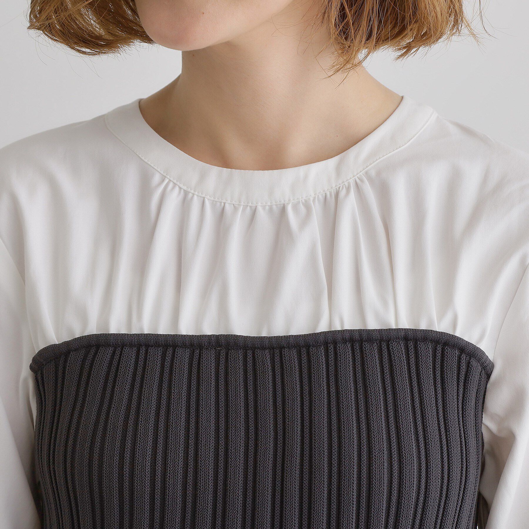 grove「ニットビスチェドッキングシャツ」|Tシャツ・カットソー|