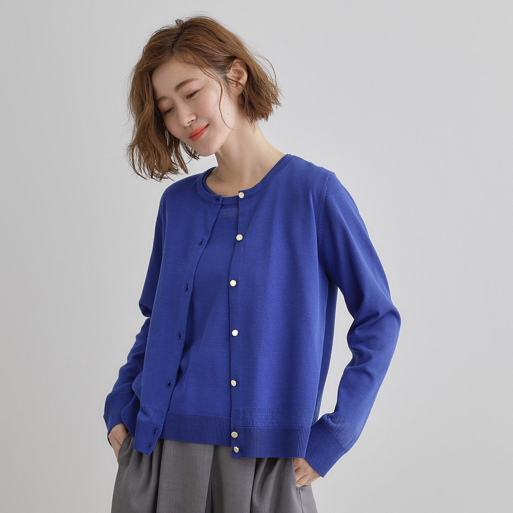 grove「【雑誌掲載】シアー素材使いアンサンブルニット」|その他|