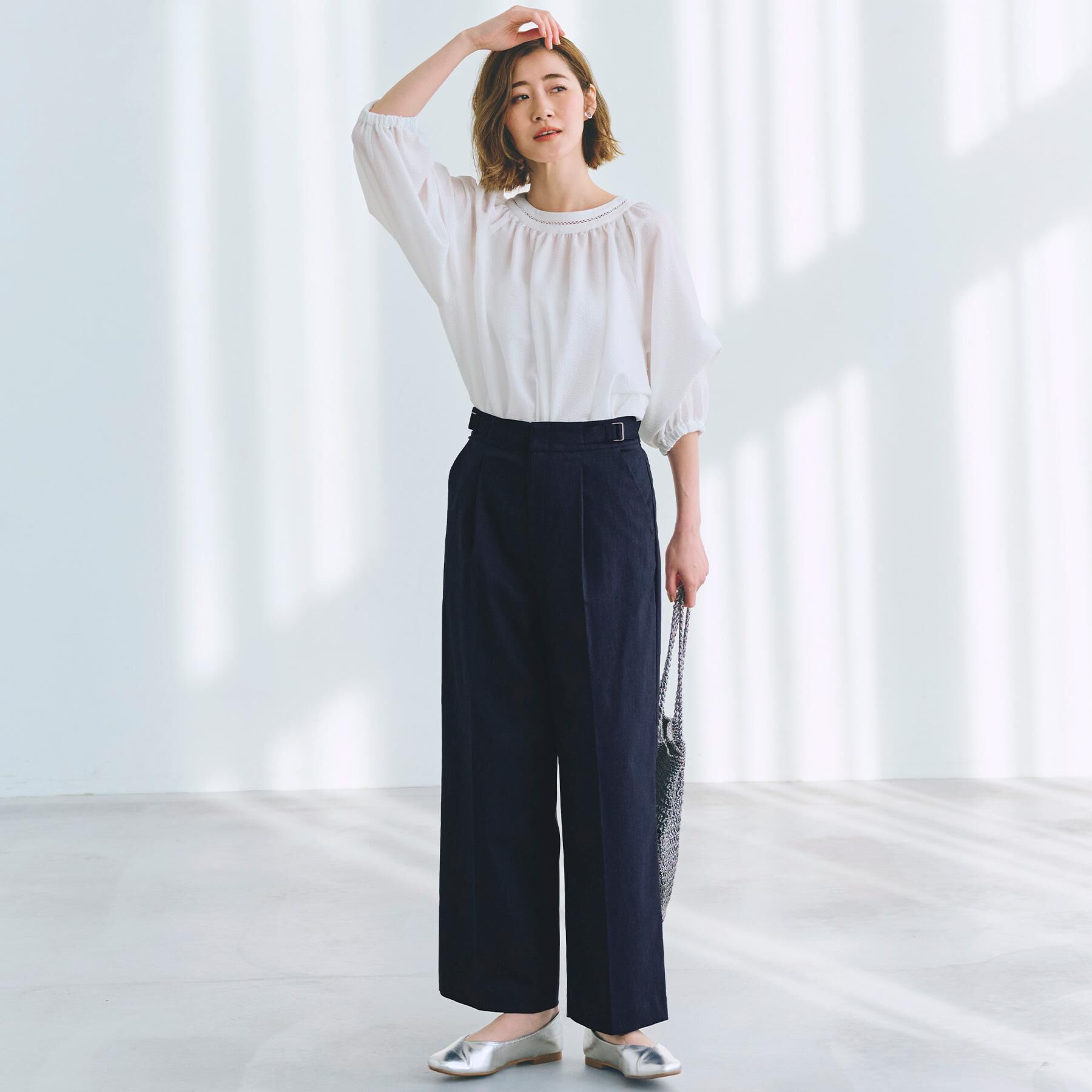 grove「2WAYサッカースモックブラウス」|シャツ・ブラウス|