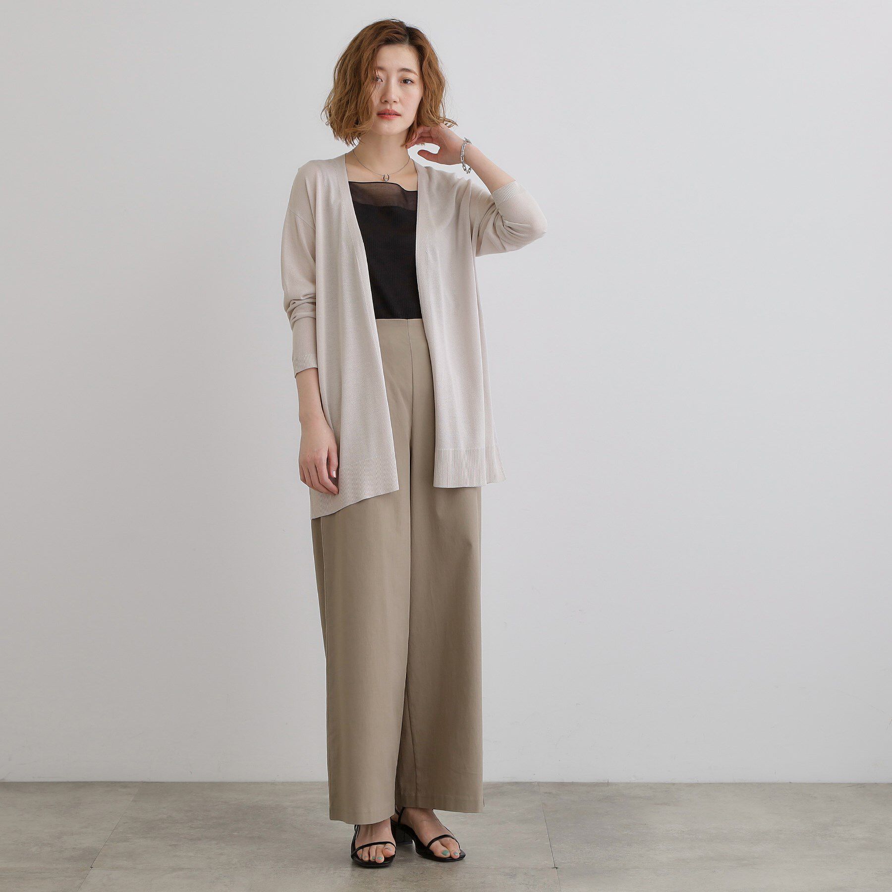 grove「【接触冷感/UVカットetc】夏に嬉しい機能付き！ベーシックロングカーディガン」|カーディガン|