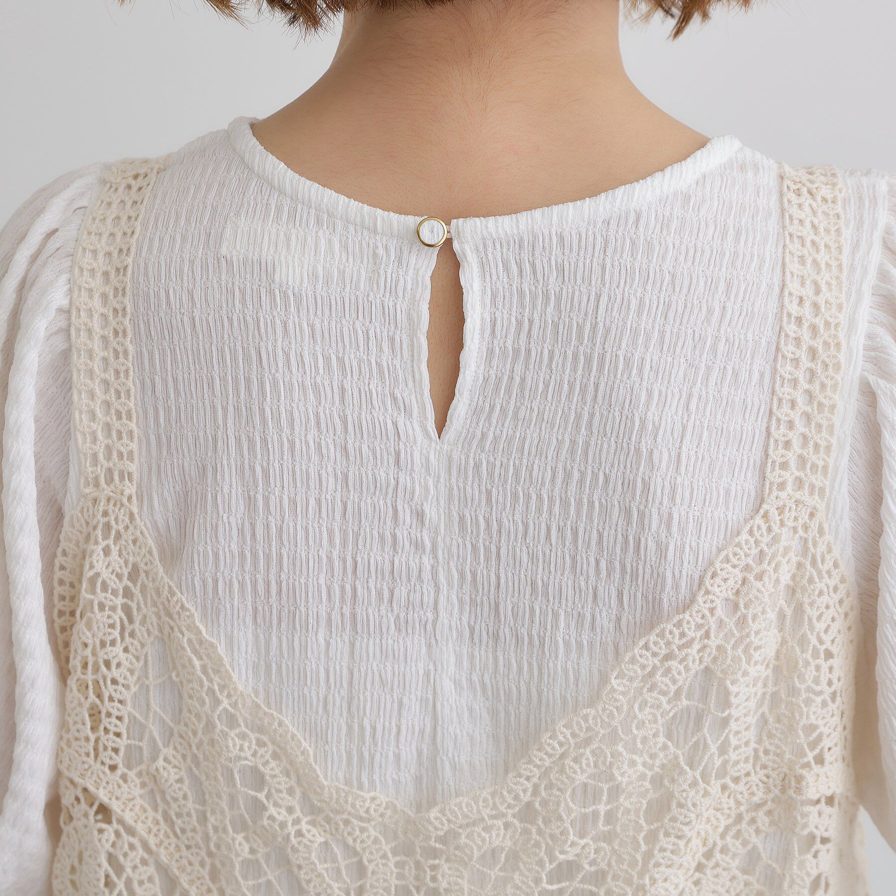 grove「1枚でお洒落に決まるレースビスチェ&times;ブラウスSET」|シャツ・ブラウス|