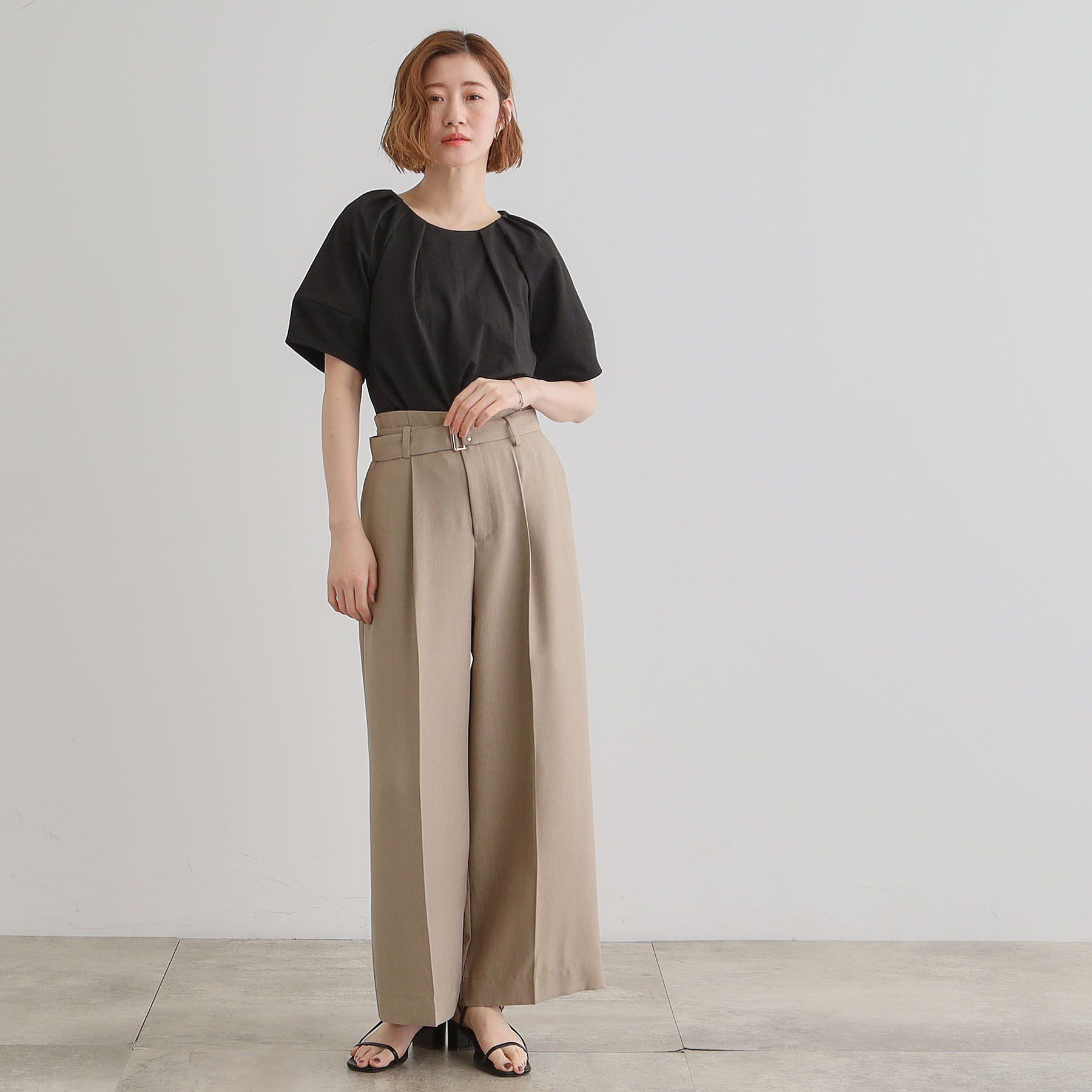 grove「楽してきまる ランタンスリーブプルオーバー」|Tシャツ・カットソー|