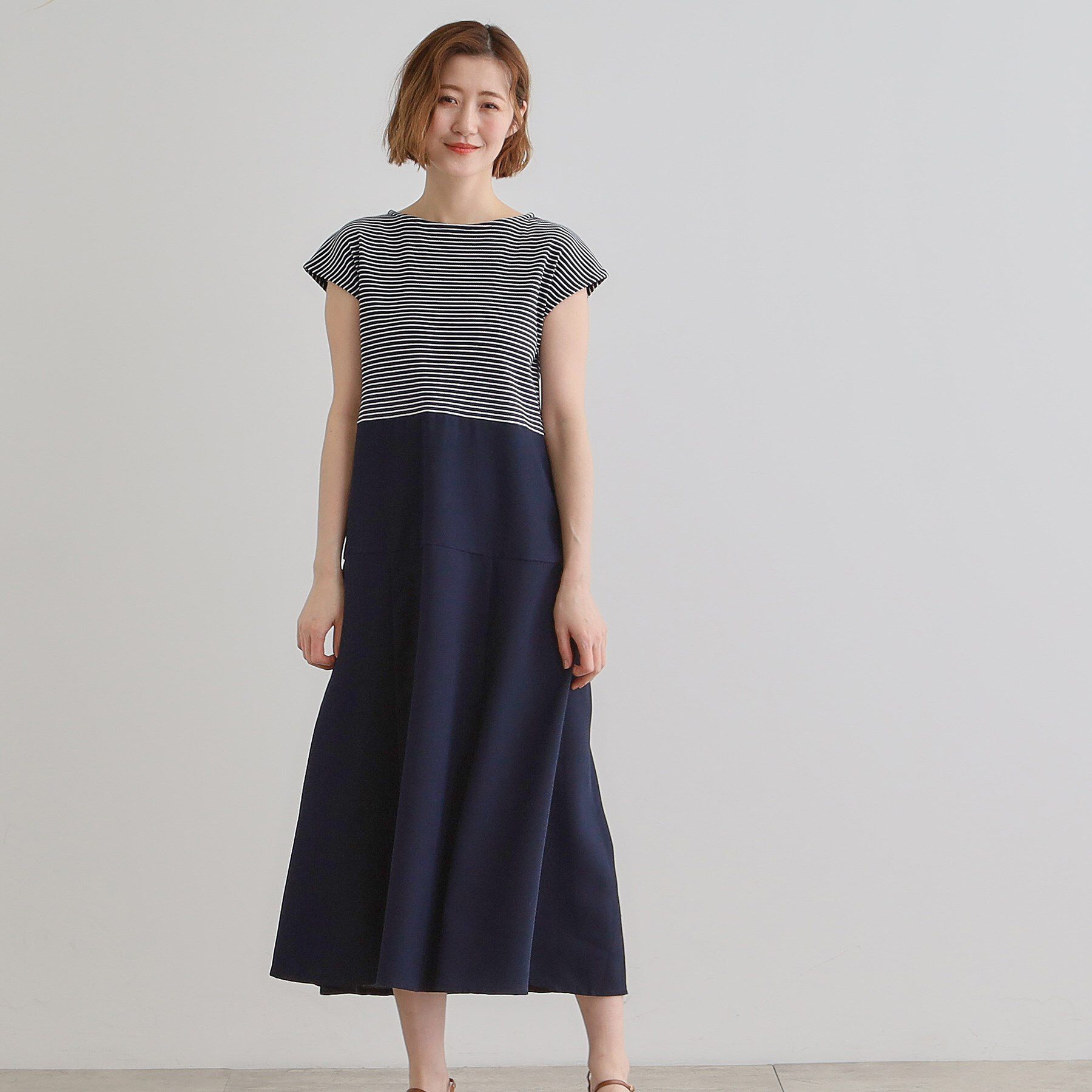 grove「美シルエットなドッキングフレア切替ワンピース」|ワンピース|