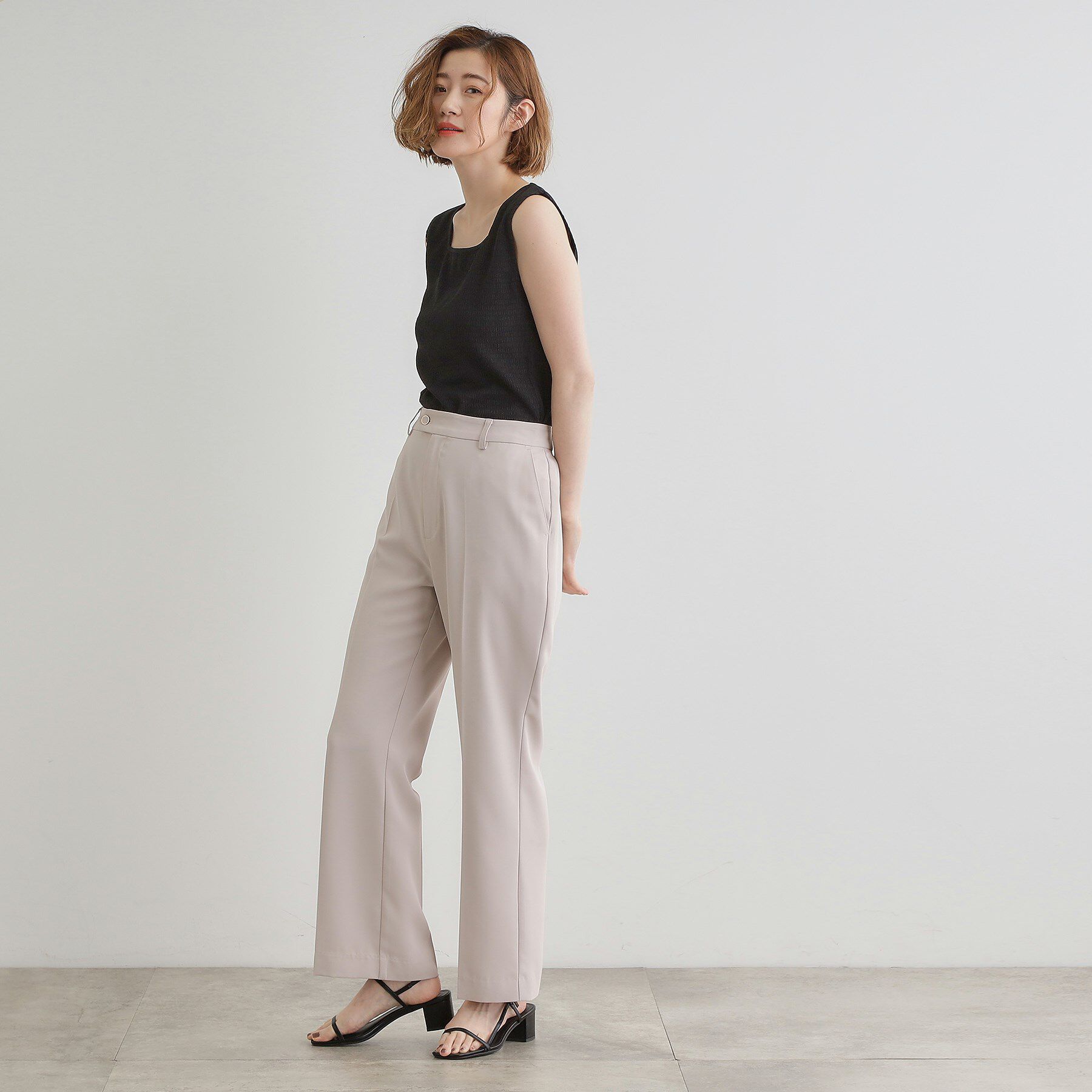 grove「ジャカードスクエアネックタンク」|キャミソール|