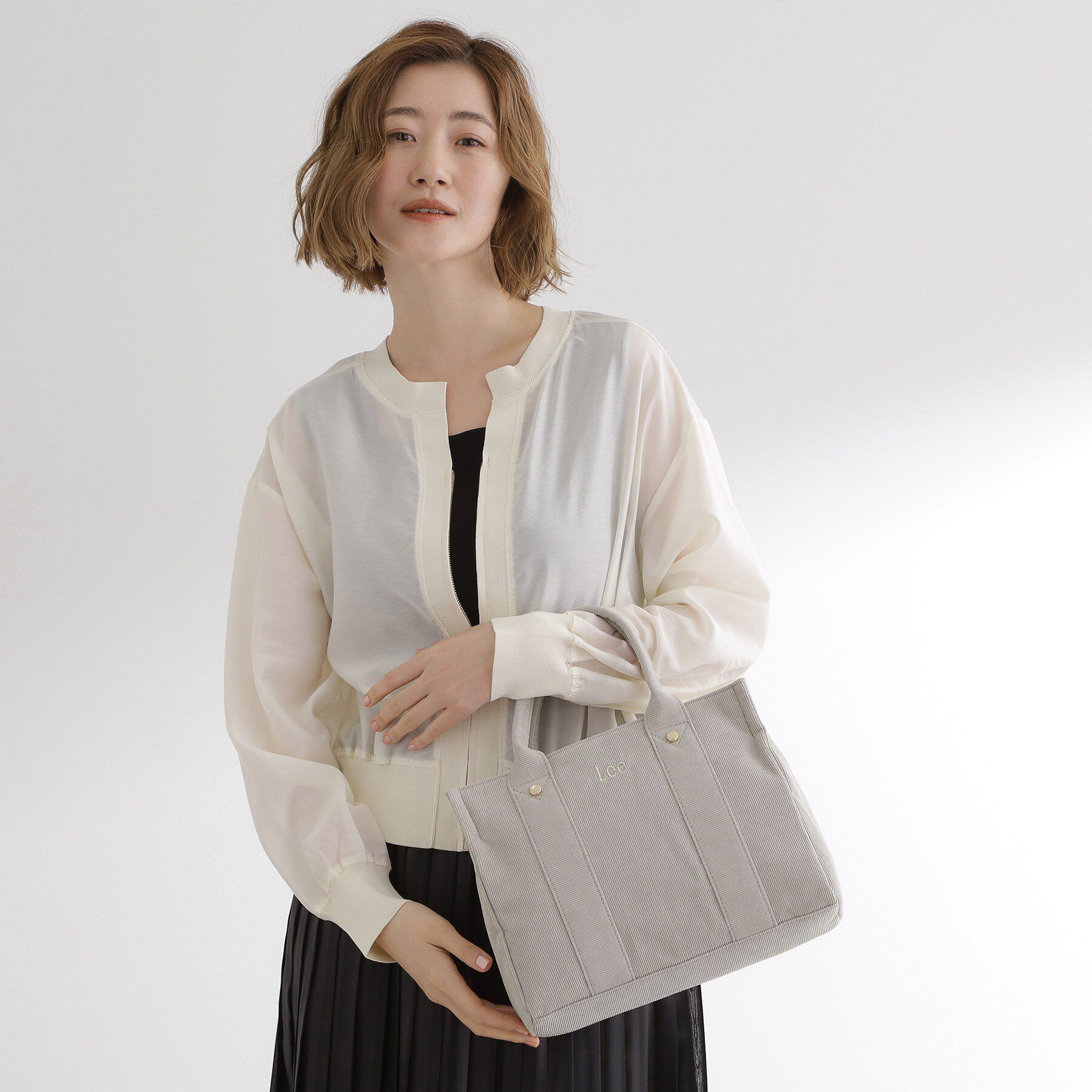 grove「【Lee別注】コーデュロイスクエアトート」|トートバッグ|