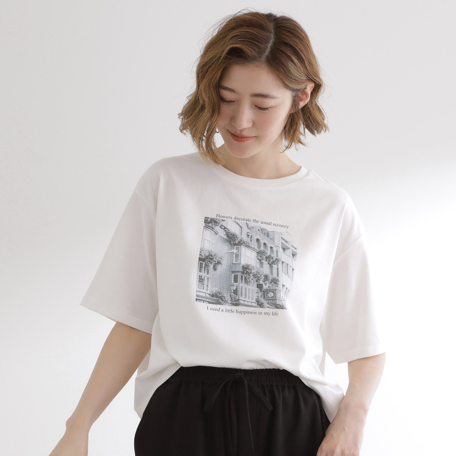 grove「夏に映える　大人のクロップドTシャツ」|Tシャツ・カットソー|