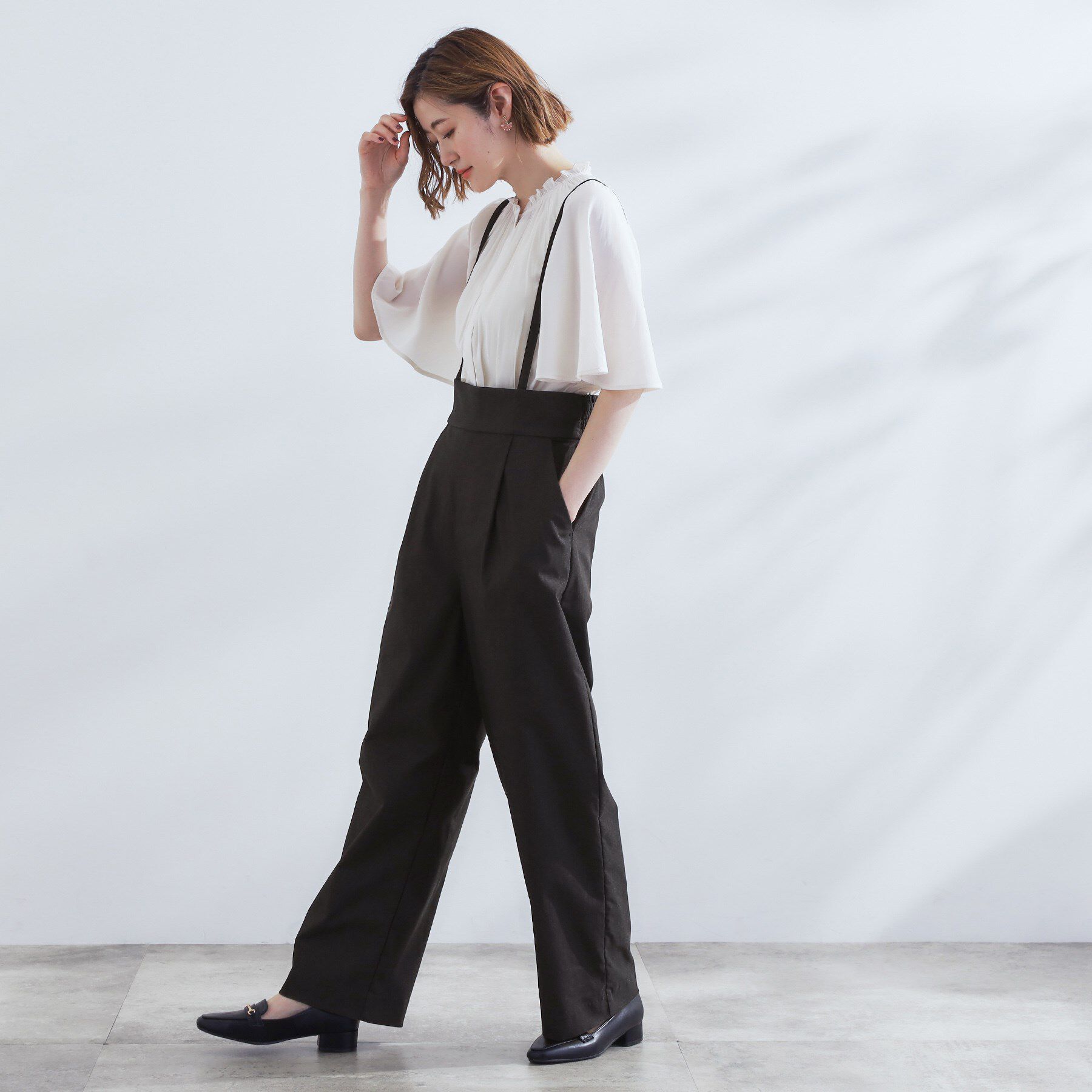 grove「【2WAY】ハイパーストレッチストラップパンツ」|その他|