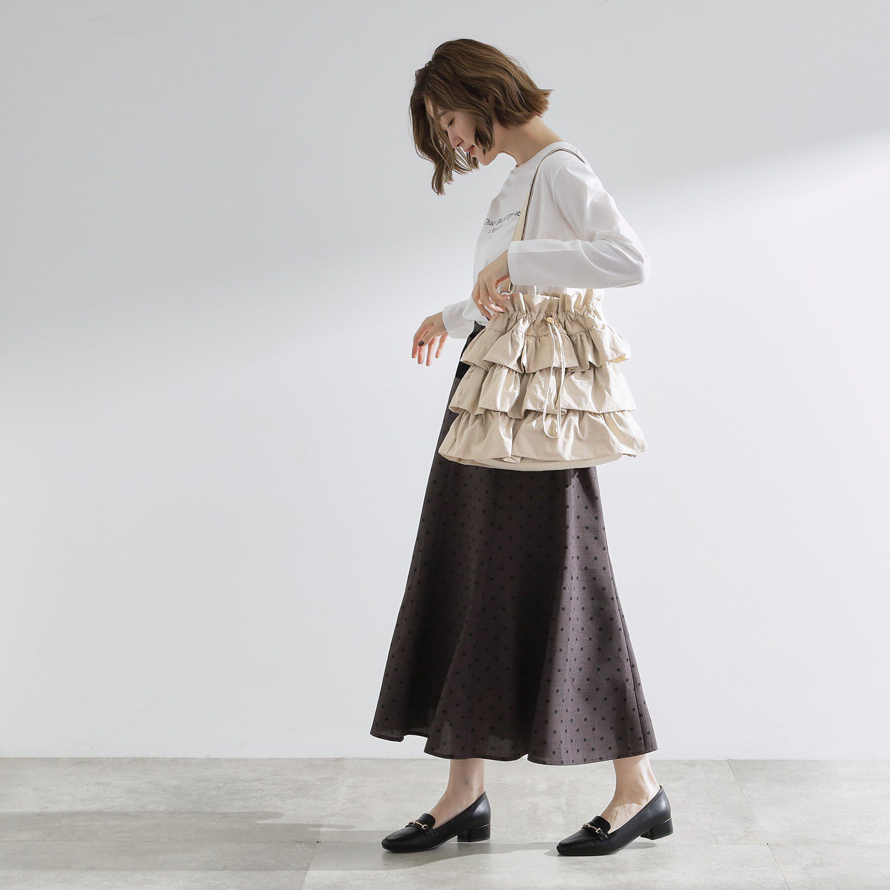 grove「【撥水】ティアードドロストショルダー」|ショルダー・メッセンジャー|