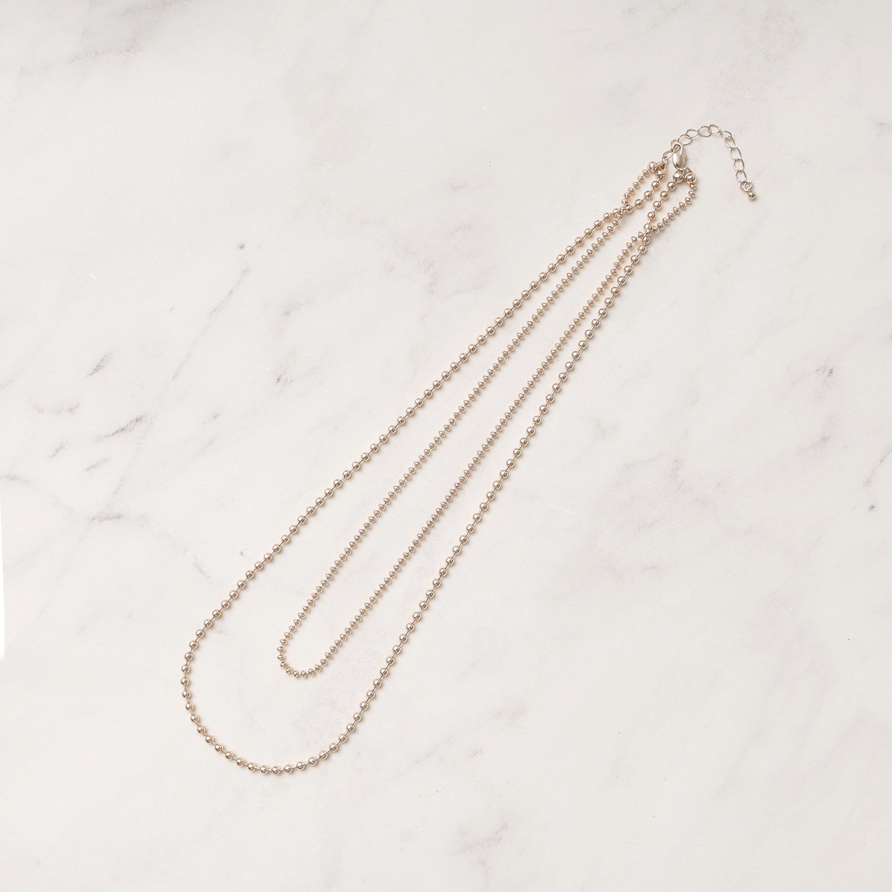 grove「ボールチェーン2連ネックレス」|ネックレス|ゴールド(007)