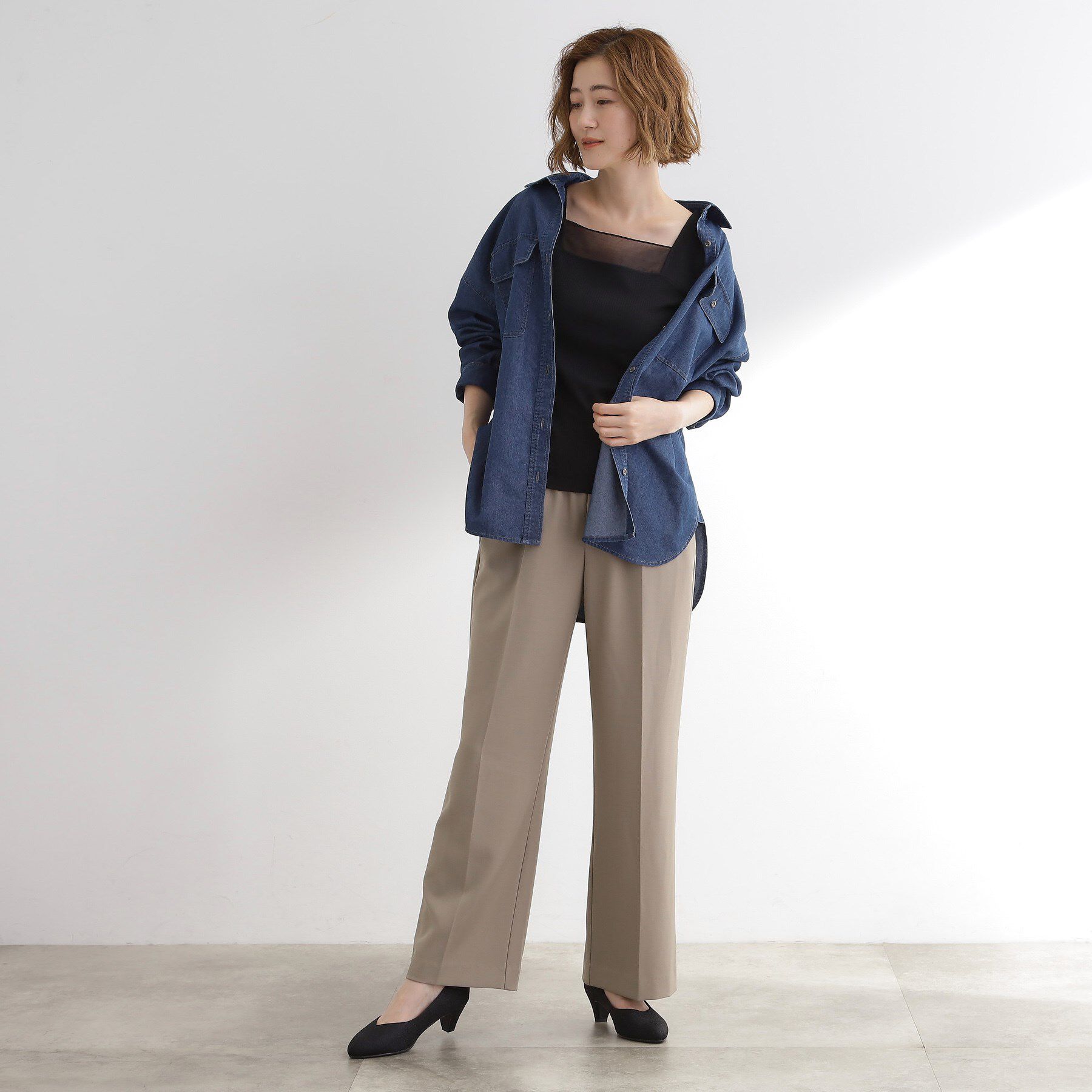 grove「シアードッキングタンクトップ」|キャミソール|