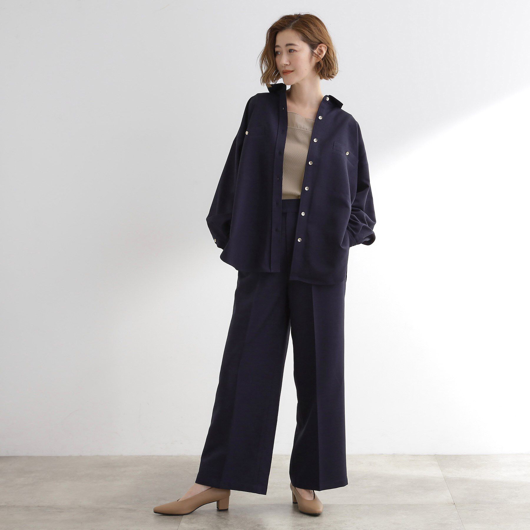 grove「シアードッキングタンクトップ」|キャミソール|