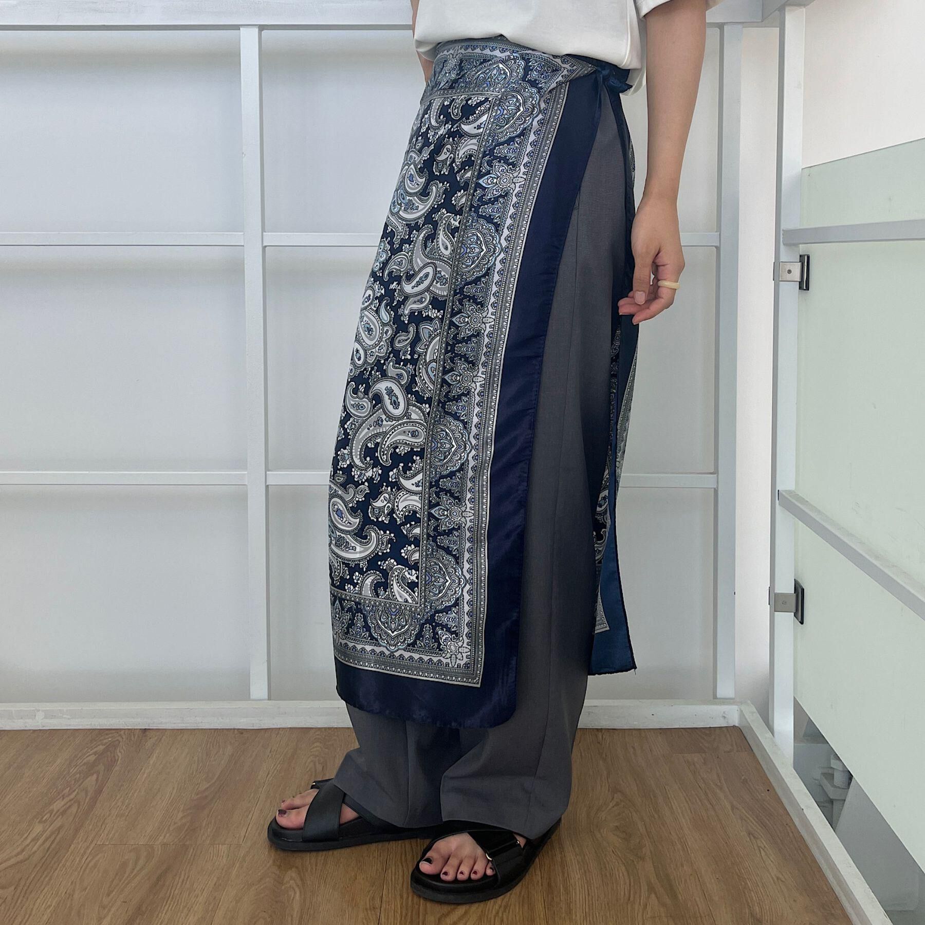 grove「大判プリントスカーフ」|バンダナ・スカーフ|