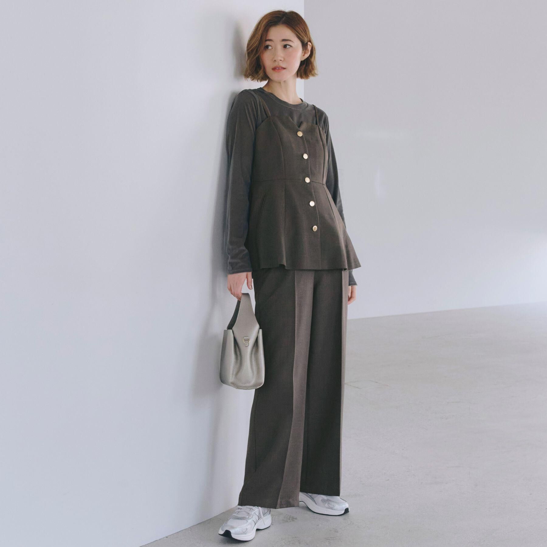 grove「【カセット服】洗えるストレートワイドパンツ」|その他|