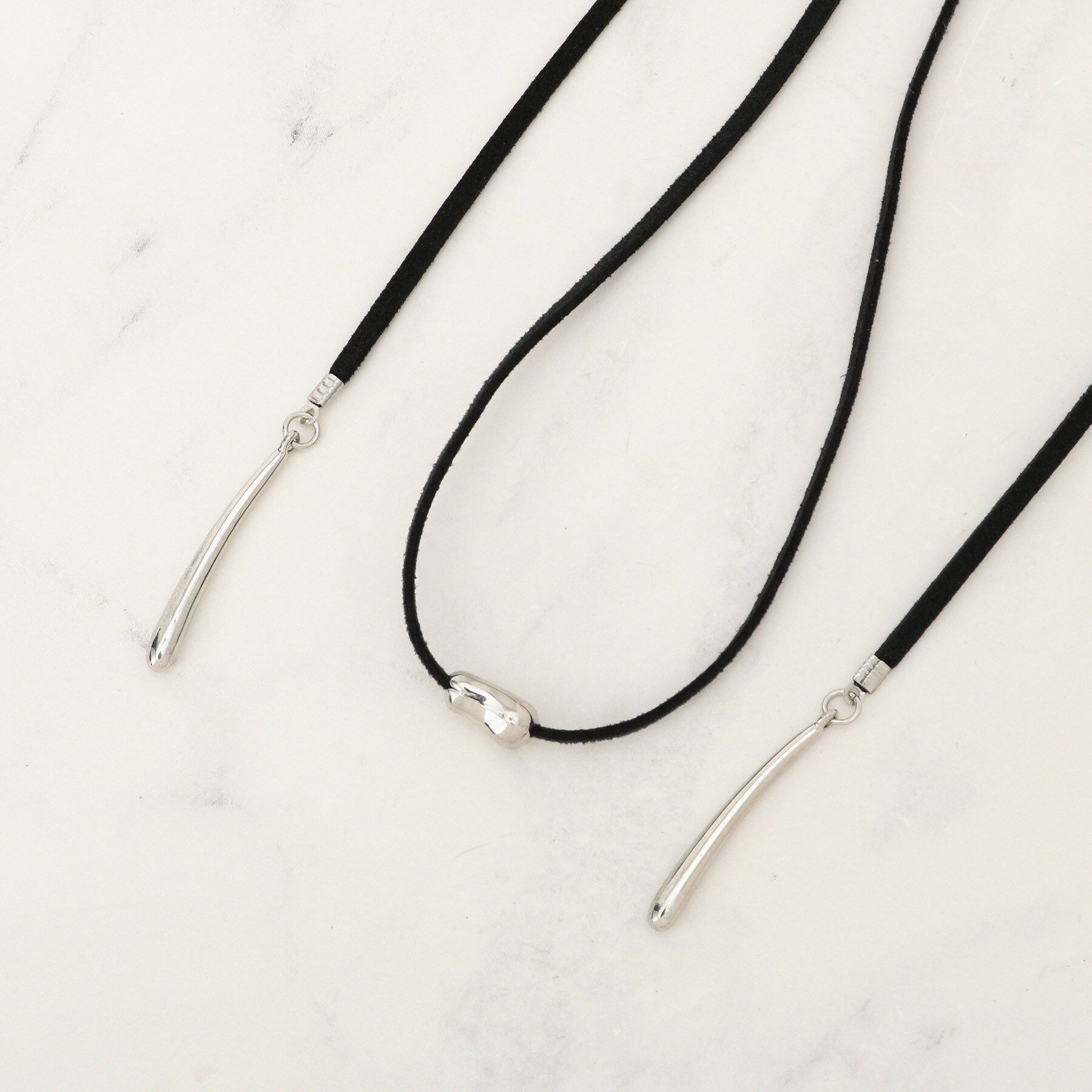 grove「スウェード調メタルチョーカー」|ネックレス|