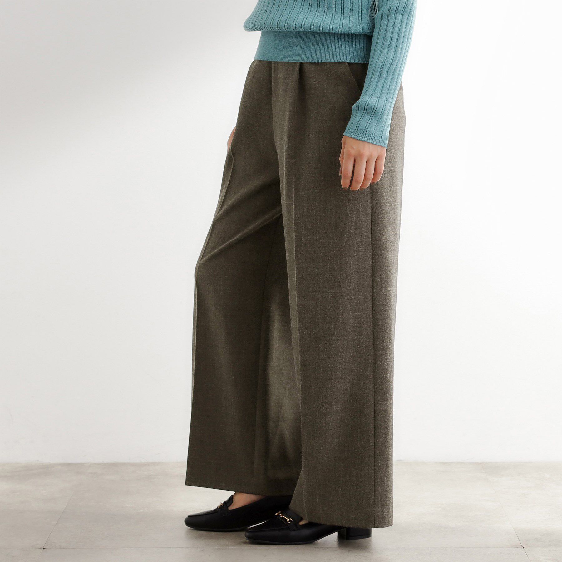 grove「サス付きセンタープレスワイドパンツ」|その他|