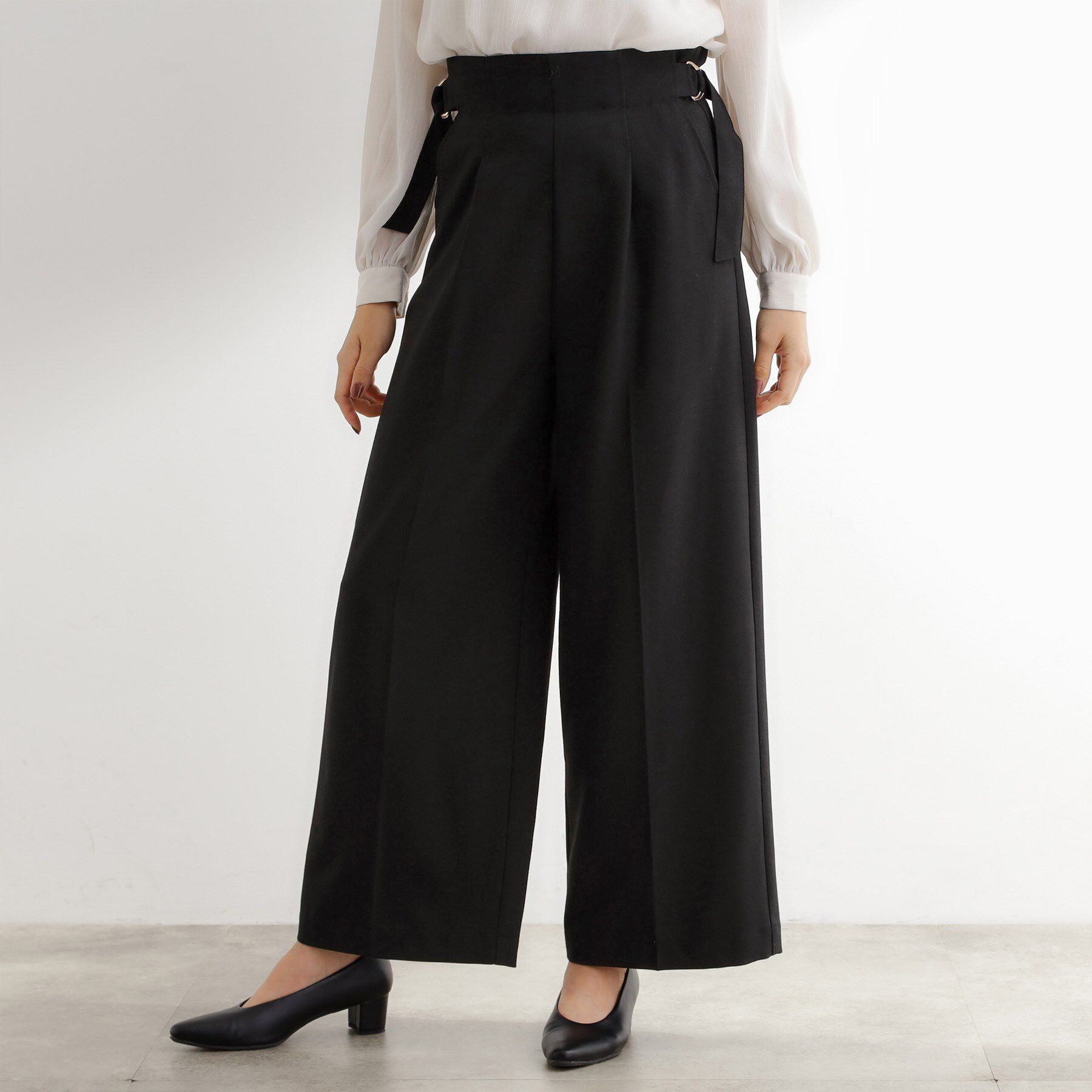 grove「サス付きセンタープレスワイドパンツ」|その他|