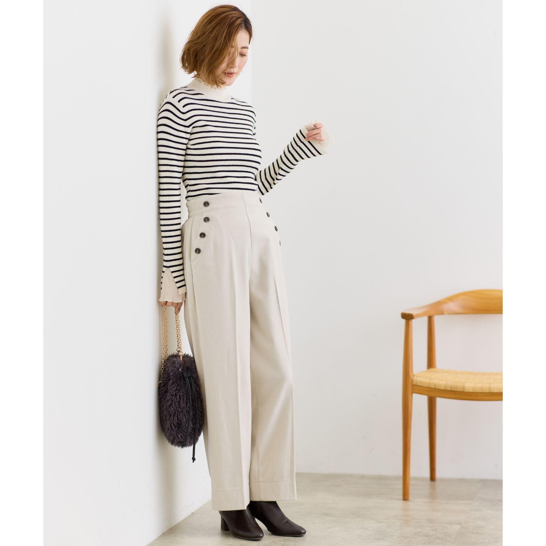 grove「プリーツレイヤードニットプルオーバー」|ニット・セーター|