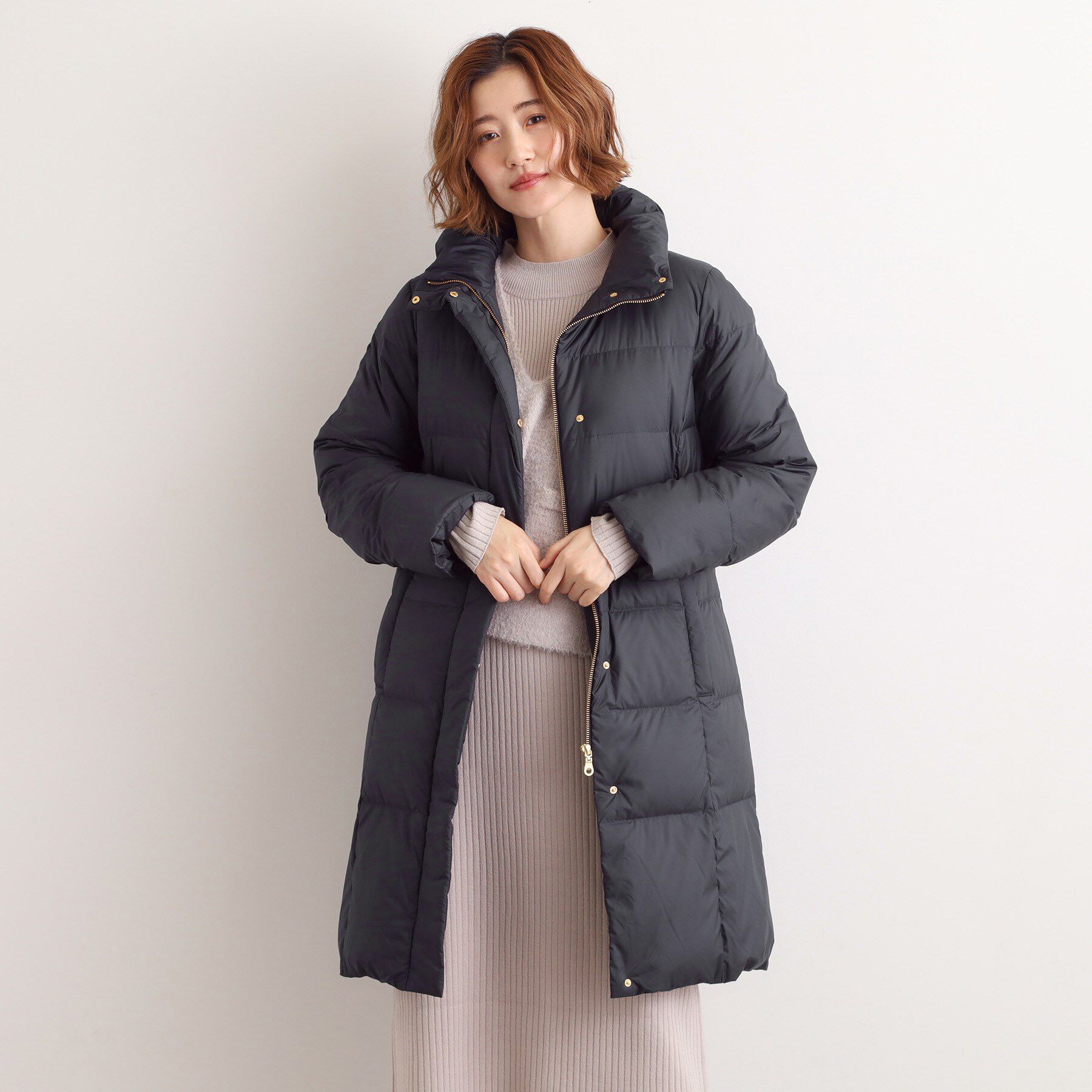 grove「【名品アウター/800FP・多機能】つつまれダウンロング」|ダウン|