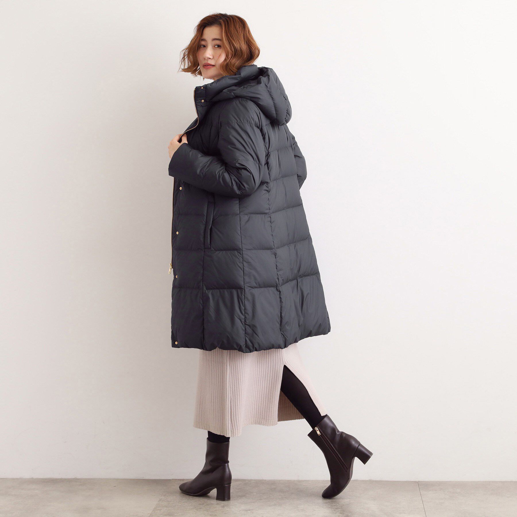 grove「【名品アウター/800FP・多機能】つつまれダウンロング」|ダウン|