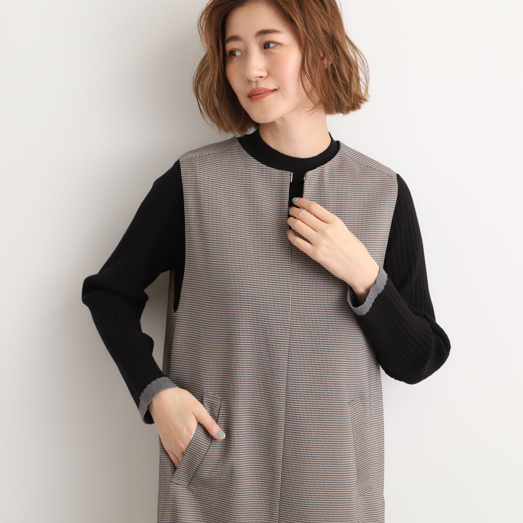 grove「【2WAY/美シルエット】着こなし自在のジャンドレワンピース」|ワンピース|