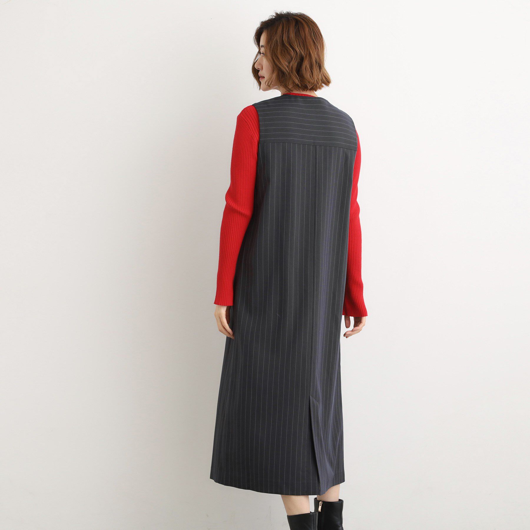 grove「【2WAY/美シルエット】着こなし自在のジャンドレワンピース」|ワンピース|