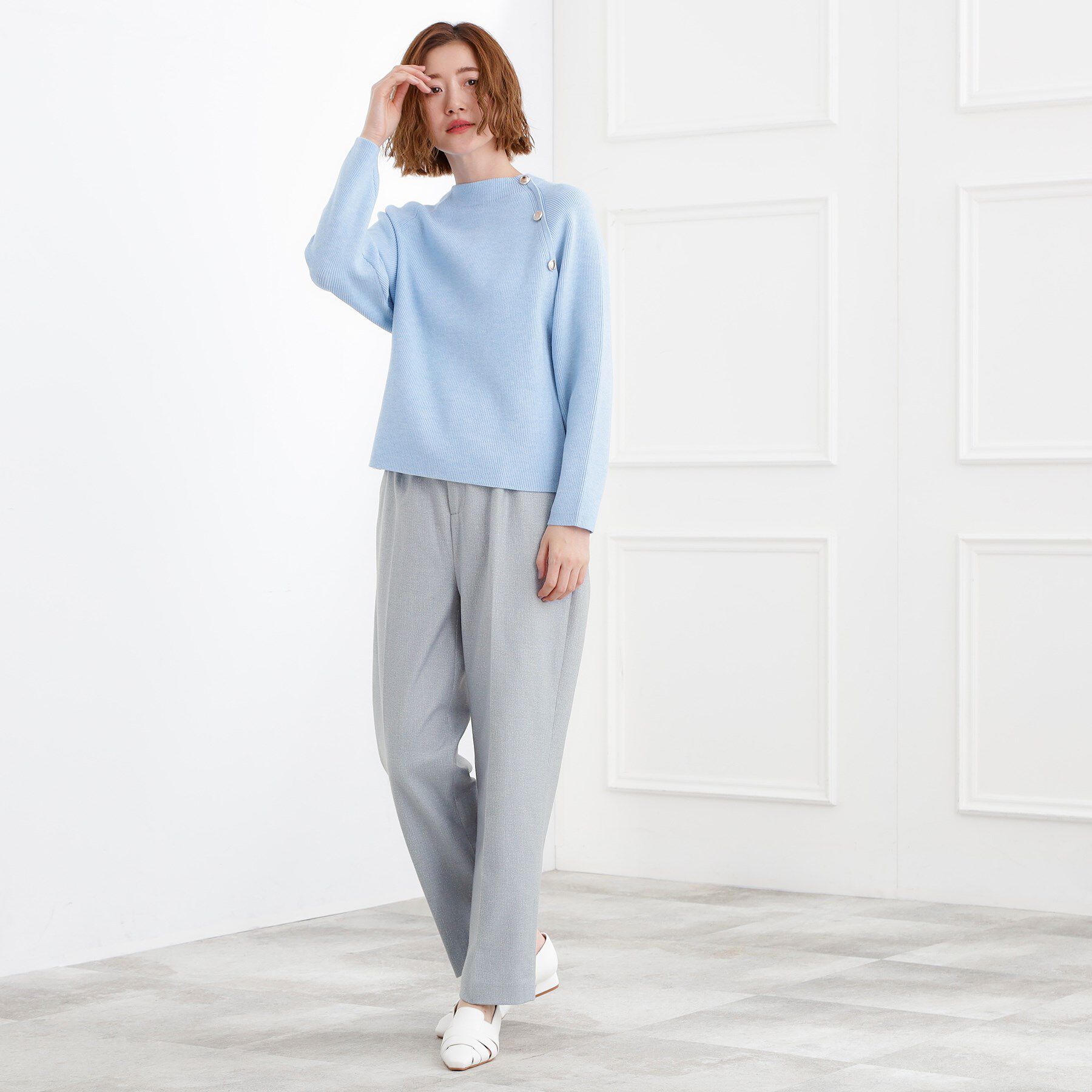 grove「【あったか起毛】きれいも暖かさも叶える、スーパーストレッチテーパードパンツ」|その他|