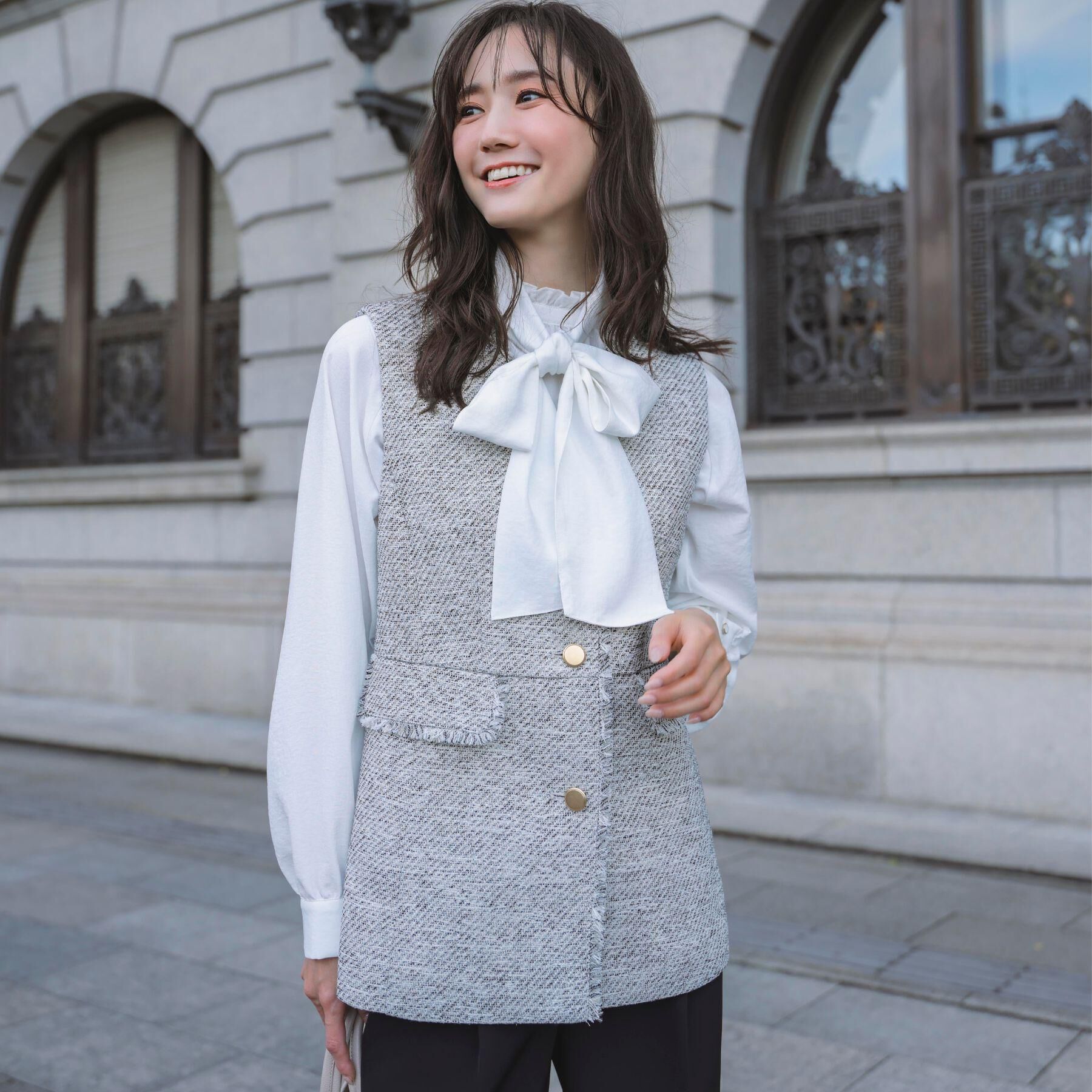 grove「【マルチWAY】アソートボウタイブラウス【手洗いOK】」|シャツ・ブラウス|