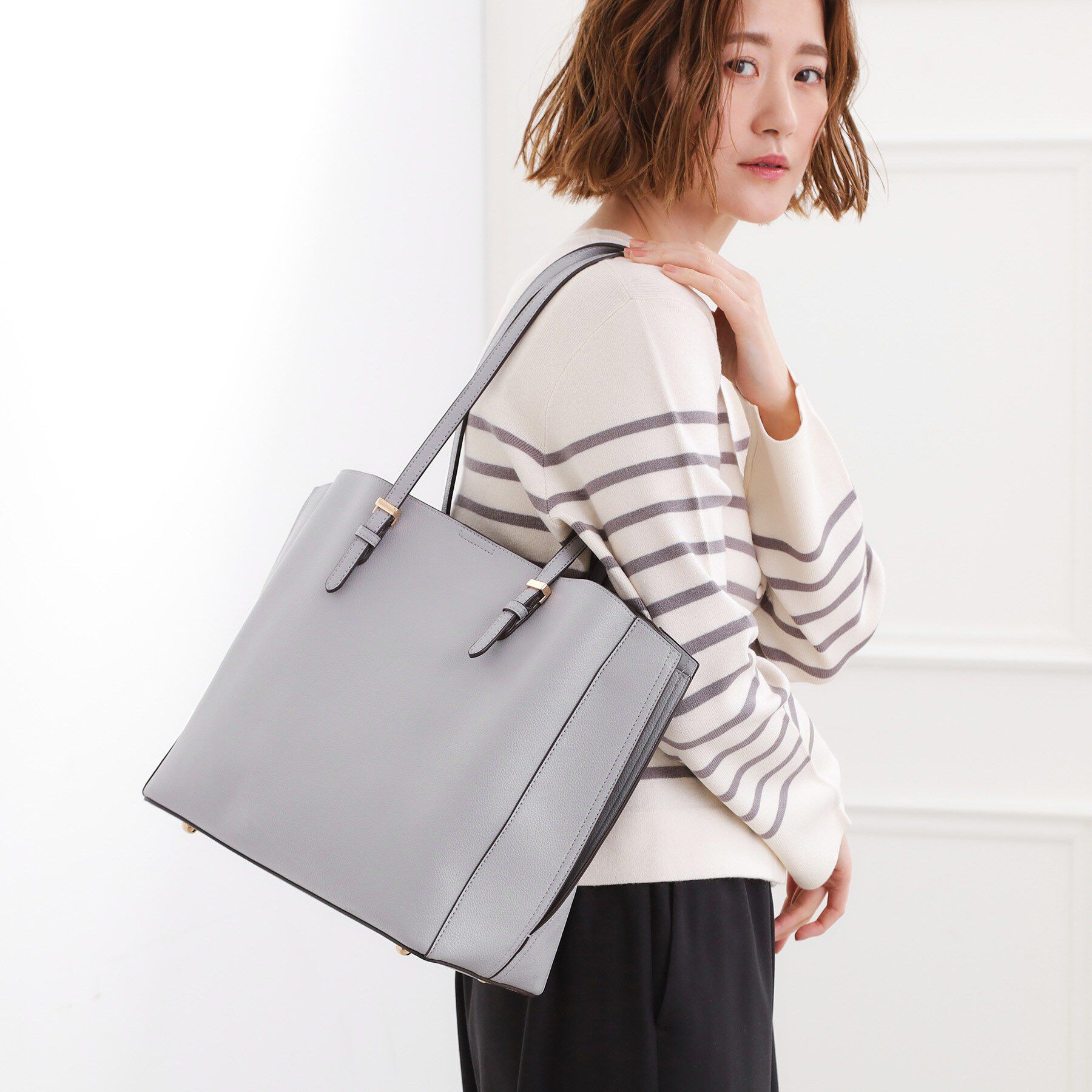 grove「【人間工学/A4】サイドスリットトート」|トートバッグ|