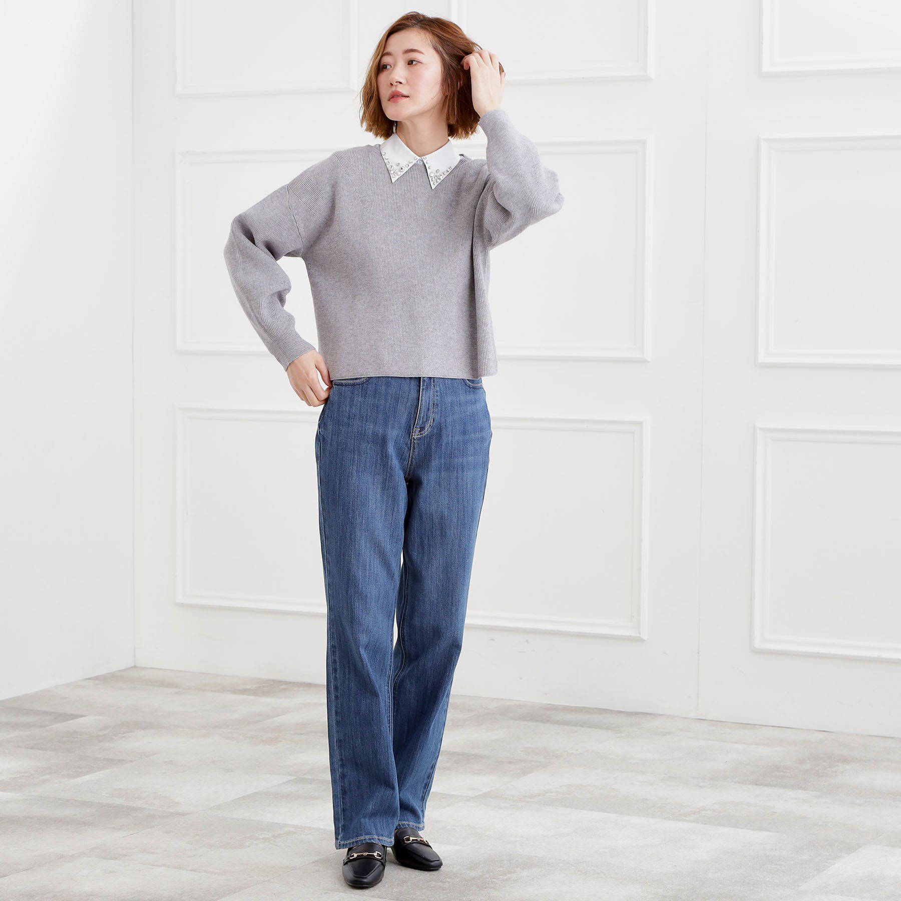 grove「毎日着たくなる、もちもち畦編みニット」|ニット・セーター|