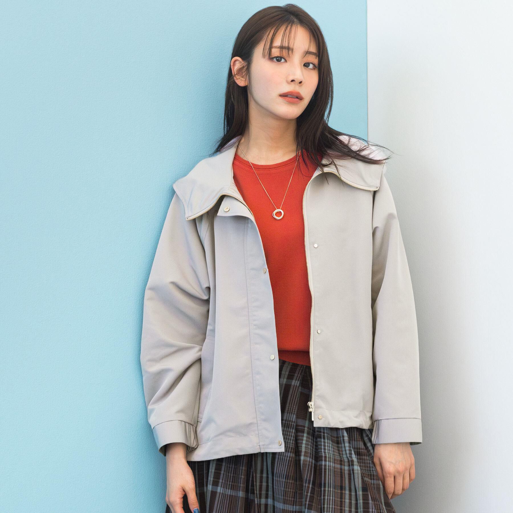 grove「【貴島明日香さん着用・シリーズ累計34万枚】やわらかドライタッチ 五分袖クルーネックニット」|ニット・セーター|