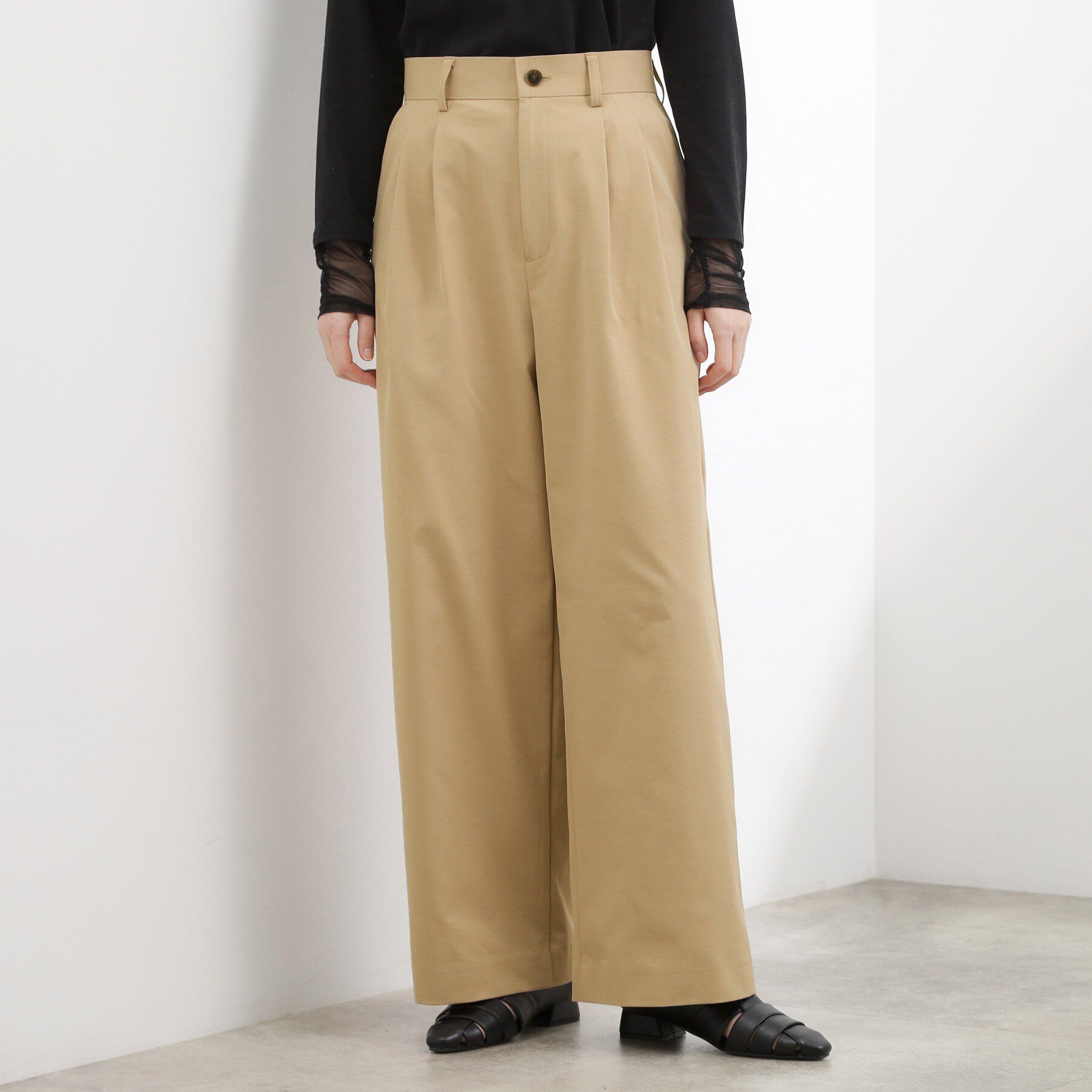 grove「ツータック ワイドチノパンツ」|その他|