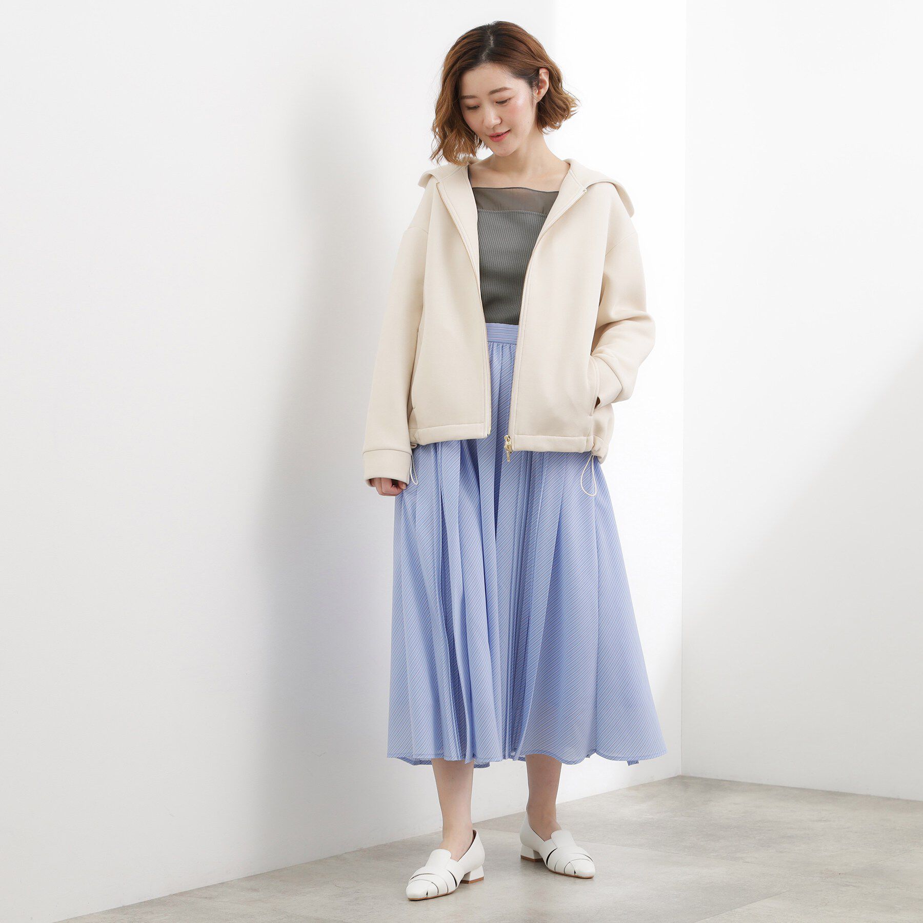 grove「【貴島明日香さん着用】シアードッキングスクエアタンク」|キャミソール|