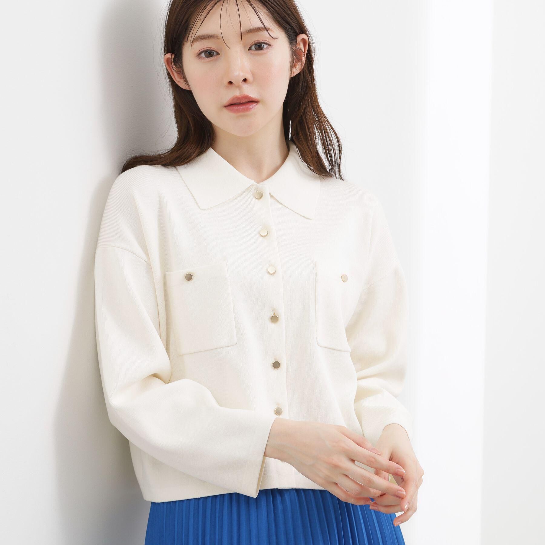 grove「一枚でも羽織でも！大人のTOPS風カーディガン」|カーディガン|オフ(003)