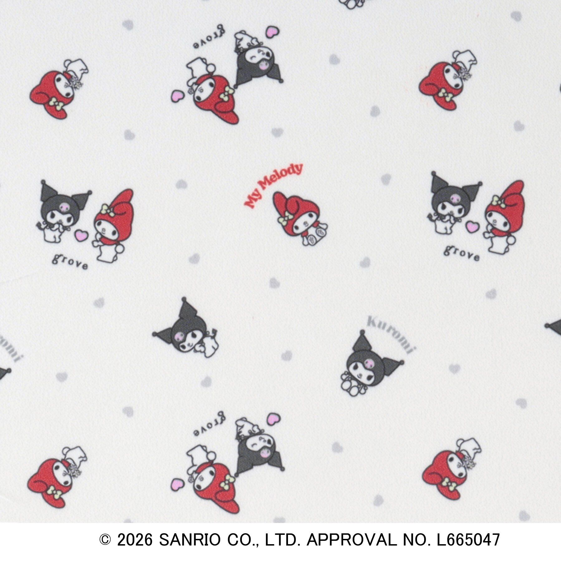 grove「【マイメロディ＆クロミ】フェイスチャームポーチ」|ポーチ|