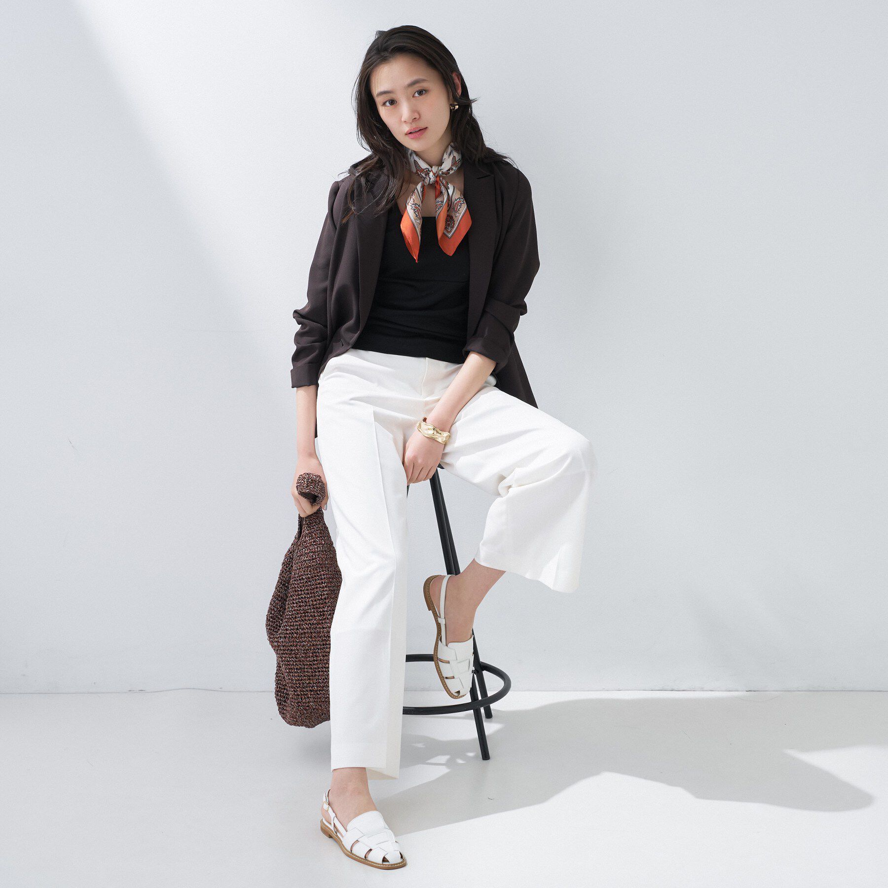 INDIVI「【日本製】ビスチェインナータンクトップ」|キャミソール|