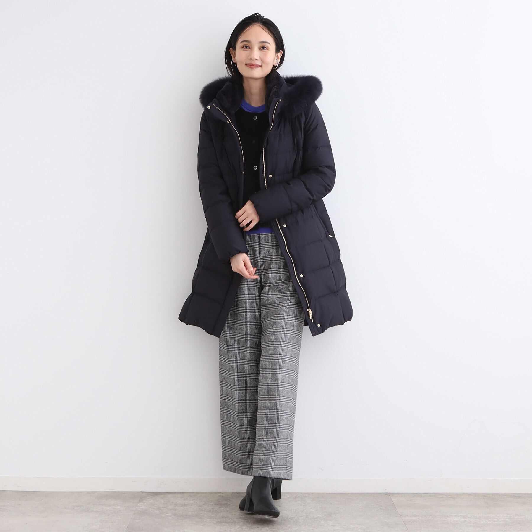 INDIVI「【名品／撥水／抗菌防臭】ロング リサイクルダウンコート」|ダウン|