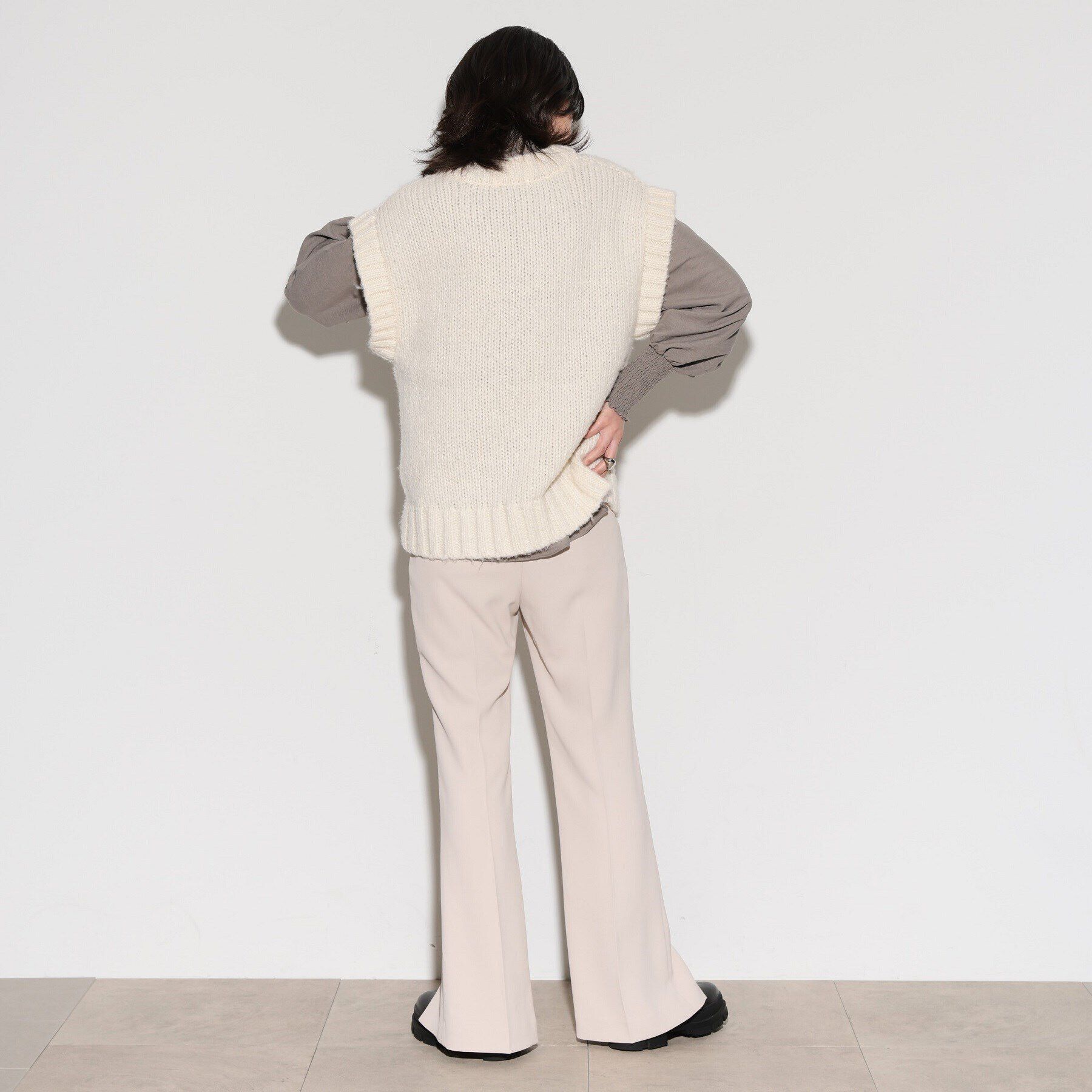 GALLEST「ケーブルニットベスト」|ベスト・ジレ|