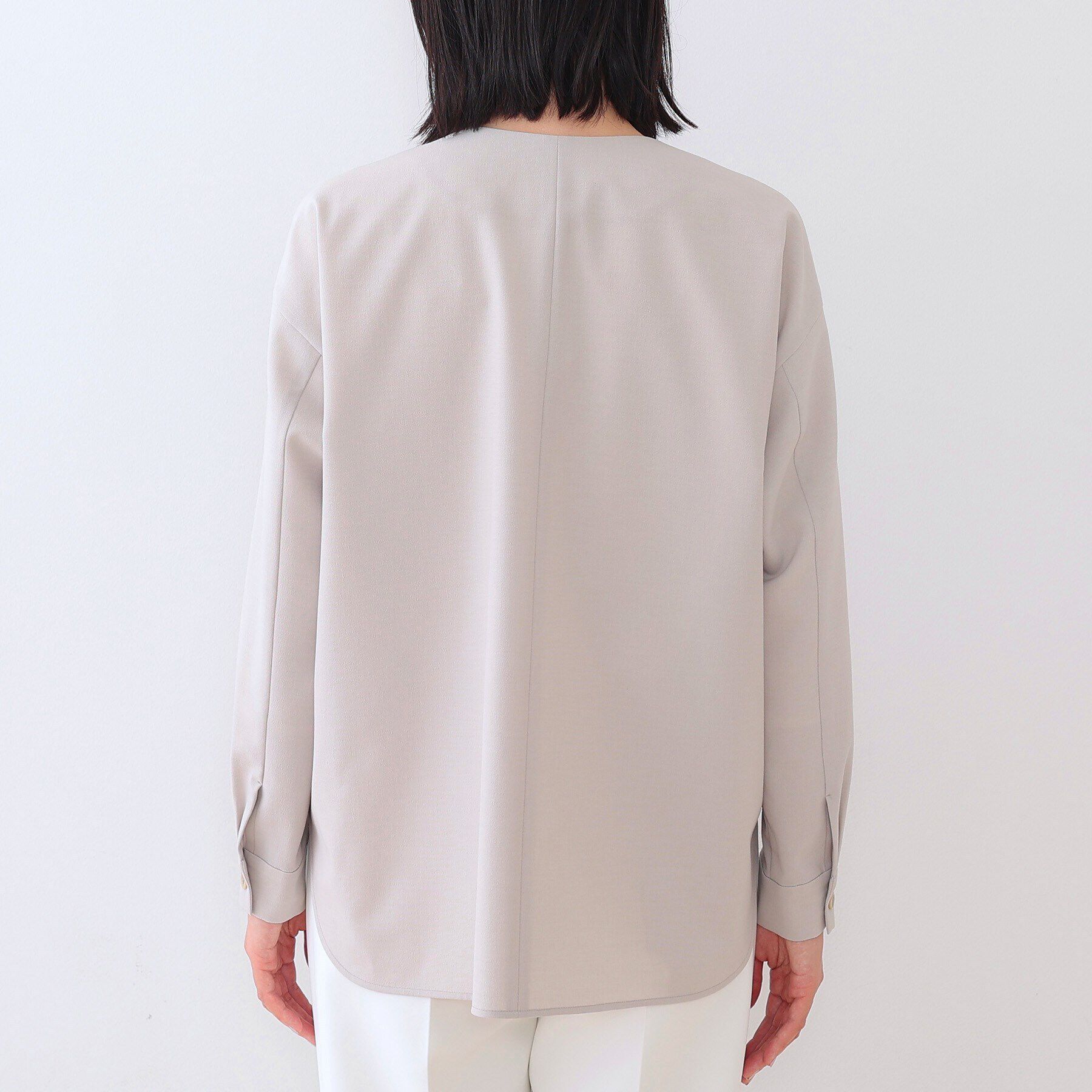 INDIVI「【洗える／SETUP可能】ダブルポケット シャツブルゾン」|シャツ・ブラウス|