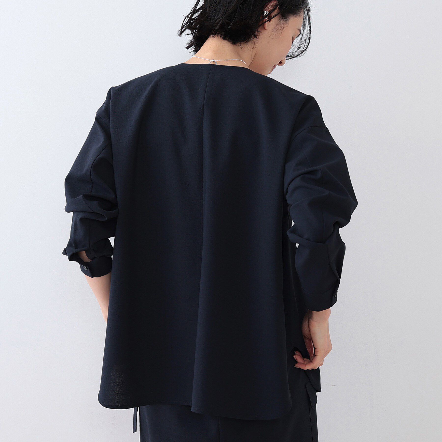 INDIVI「【洗える／SETUP可能】ダブルポケット シャツブルゾン」|シャツ・ブラウス|