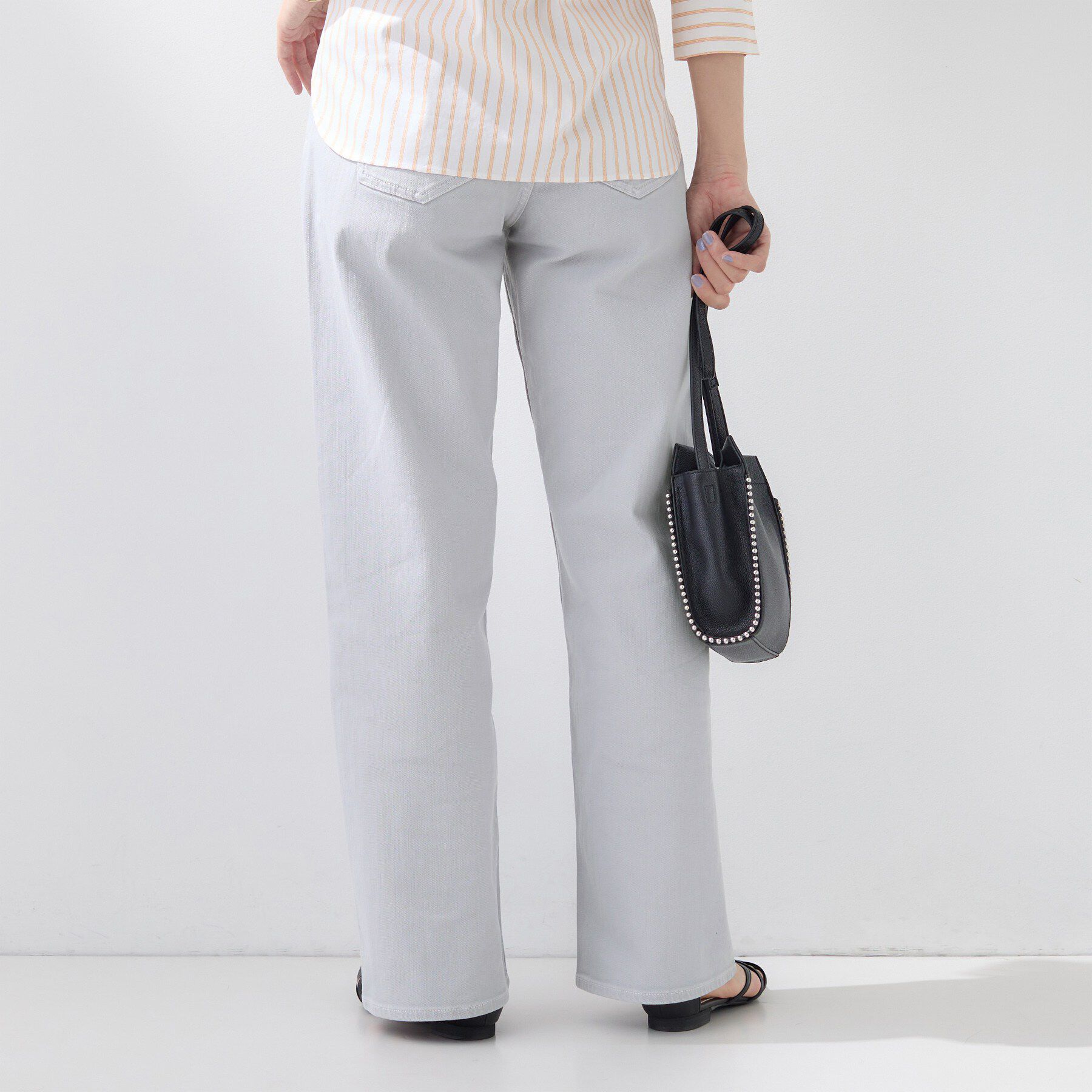 INDIVI「【褒められデニム】ワイドストレート デニムパンツ」|デニム|