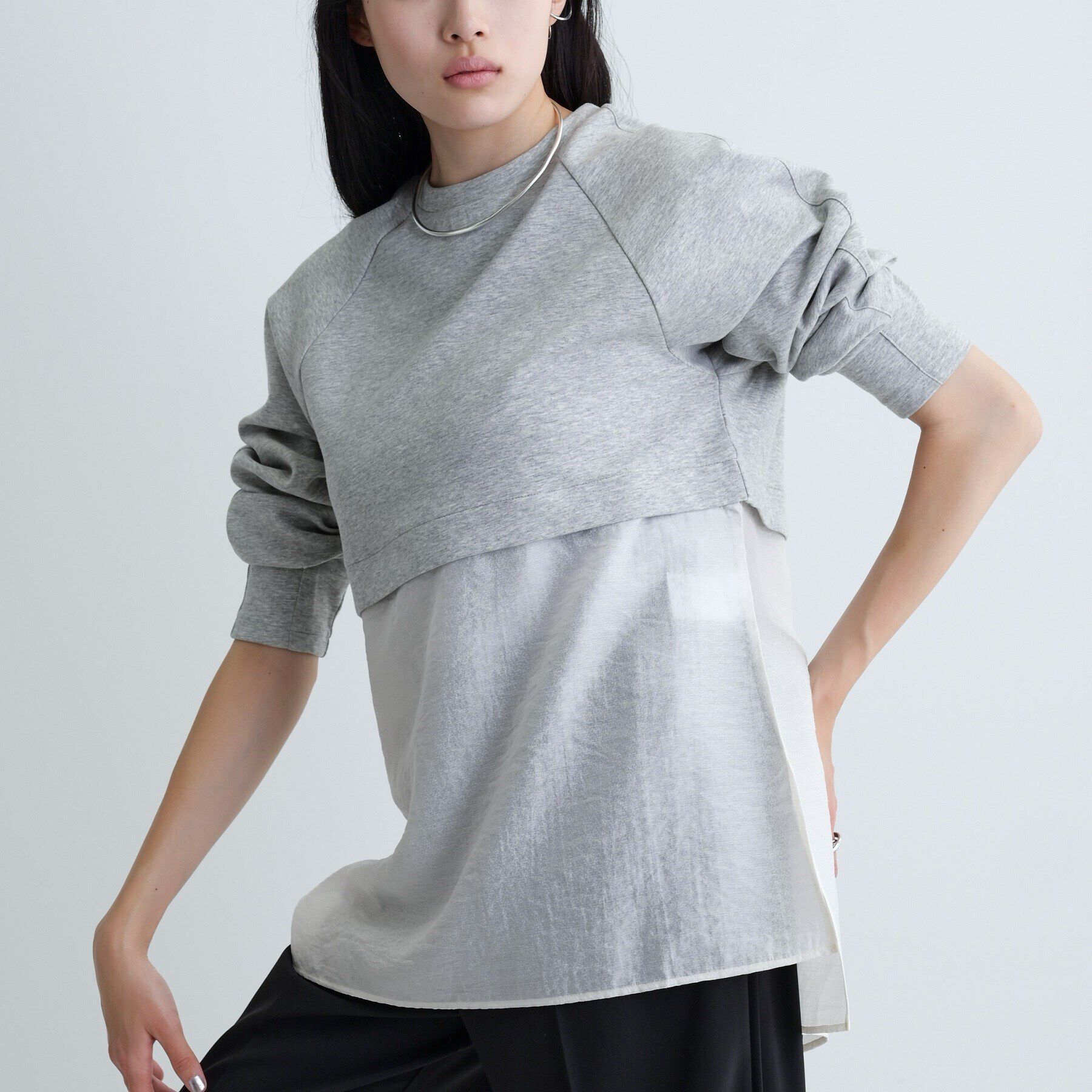 GALLEST「ボンディングチュールトップス」|Tシャツ・カットソー|